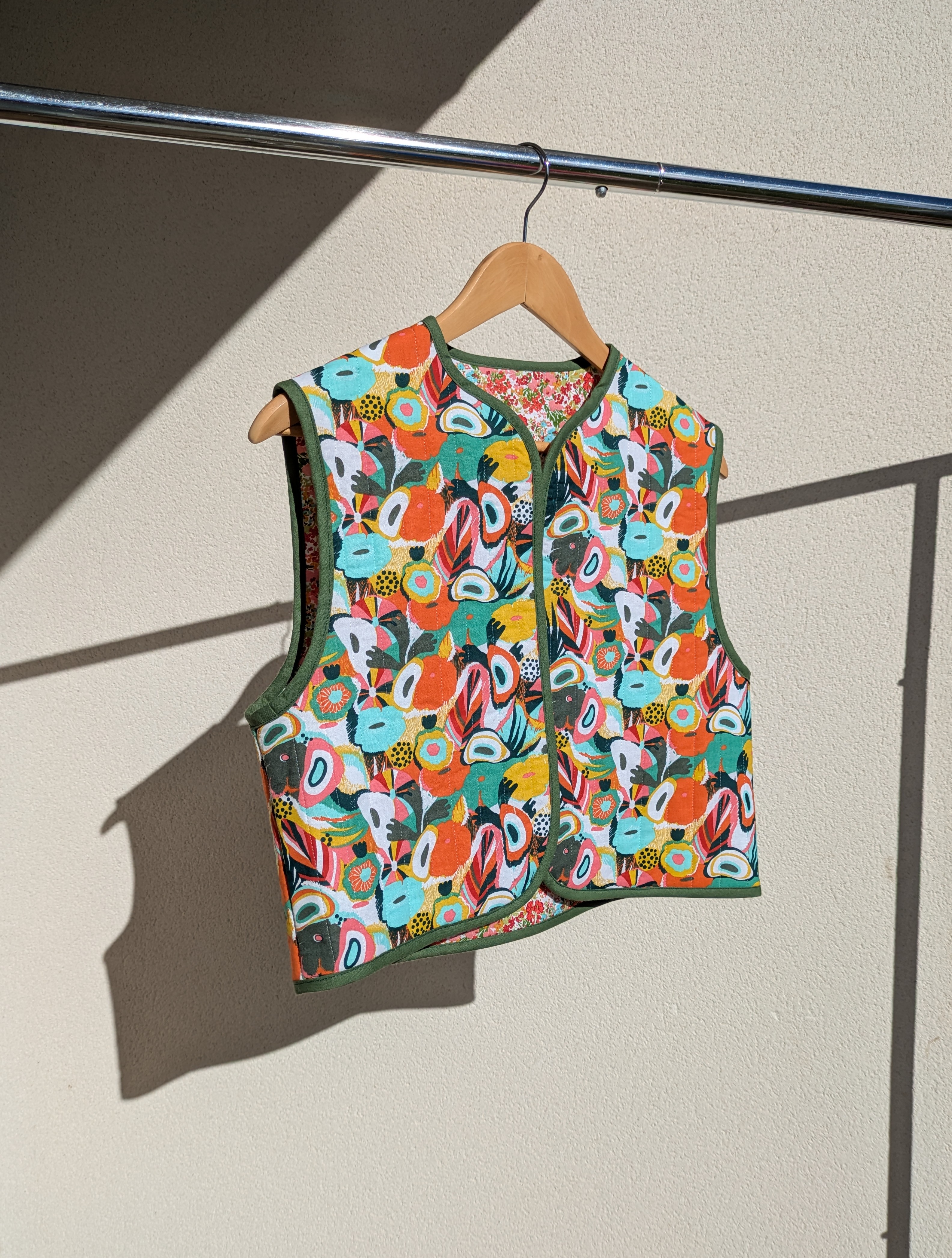 Gilet bohème - kaki