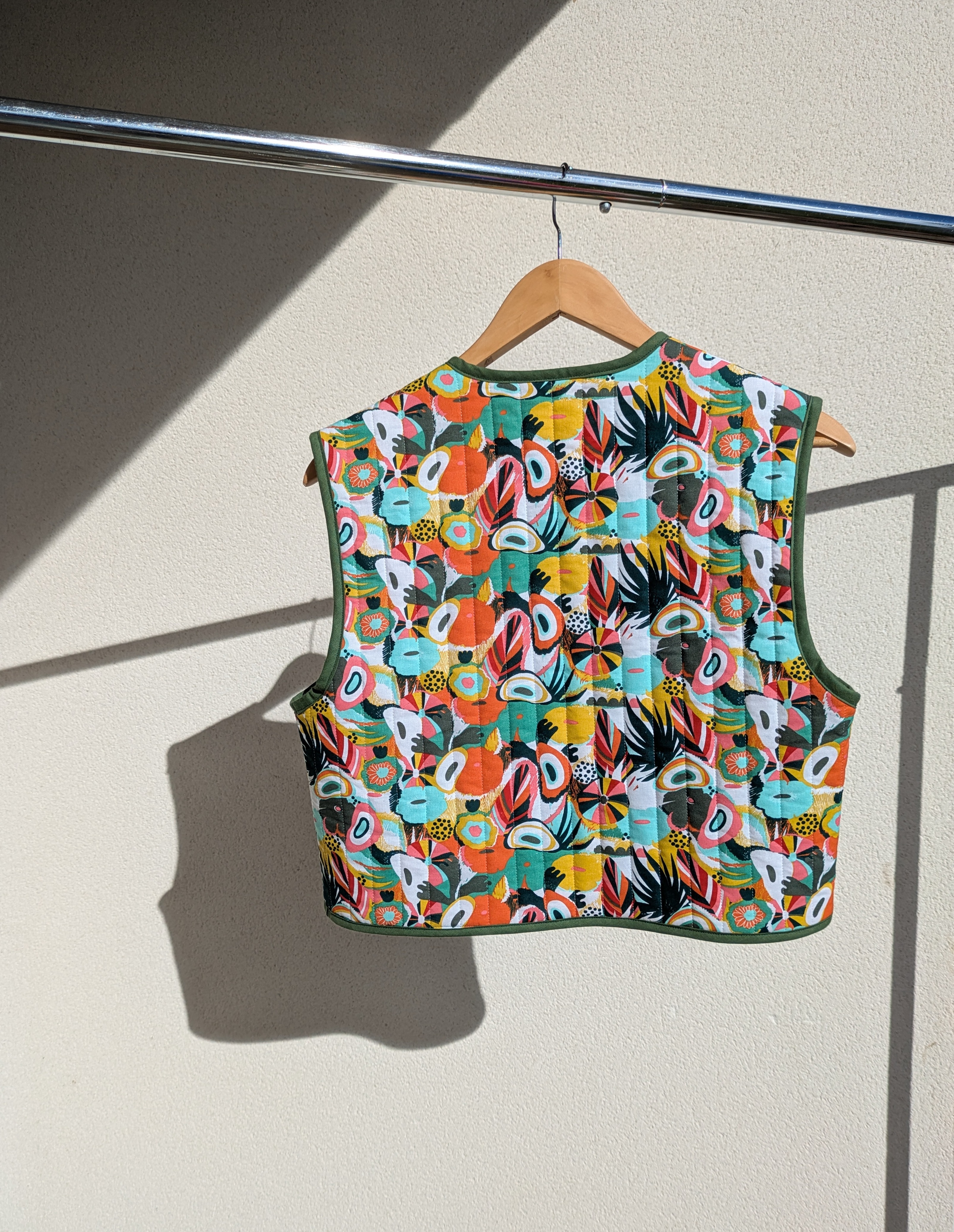 Gilet bohème - kaki