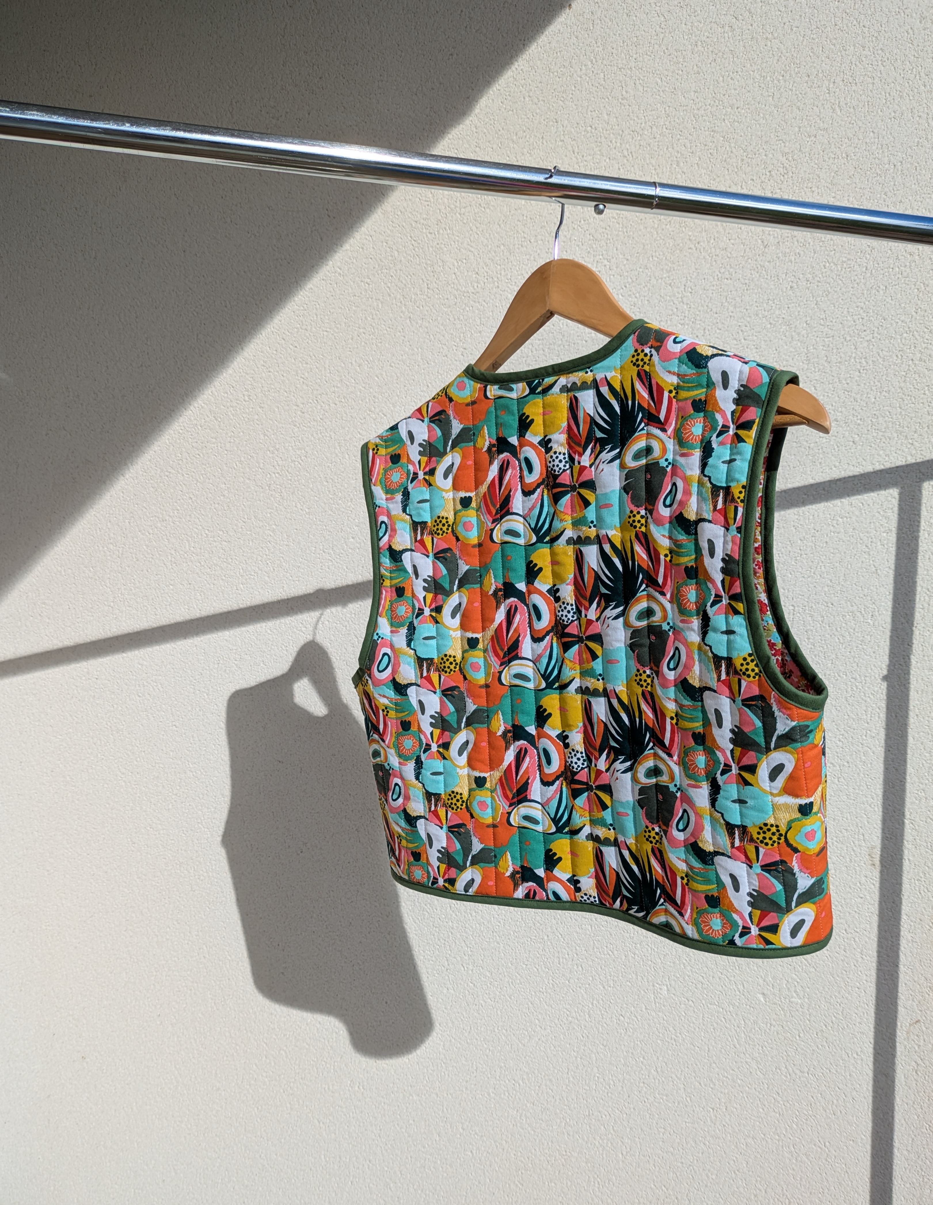 Gilet bohème - kaki