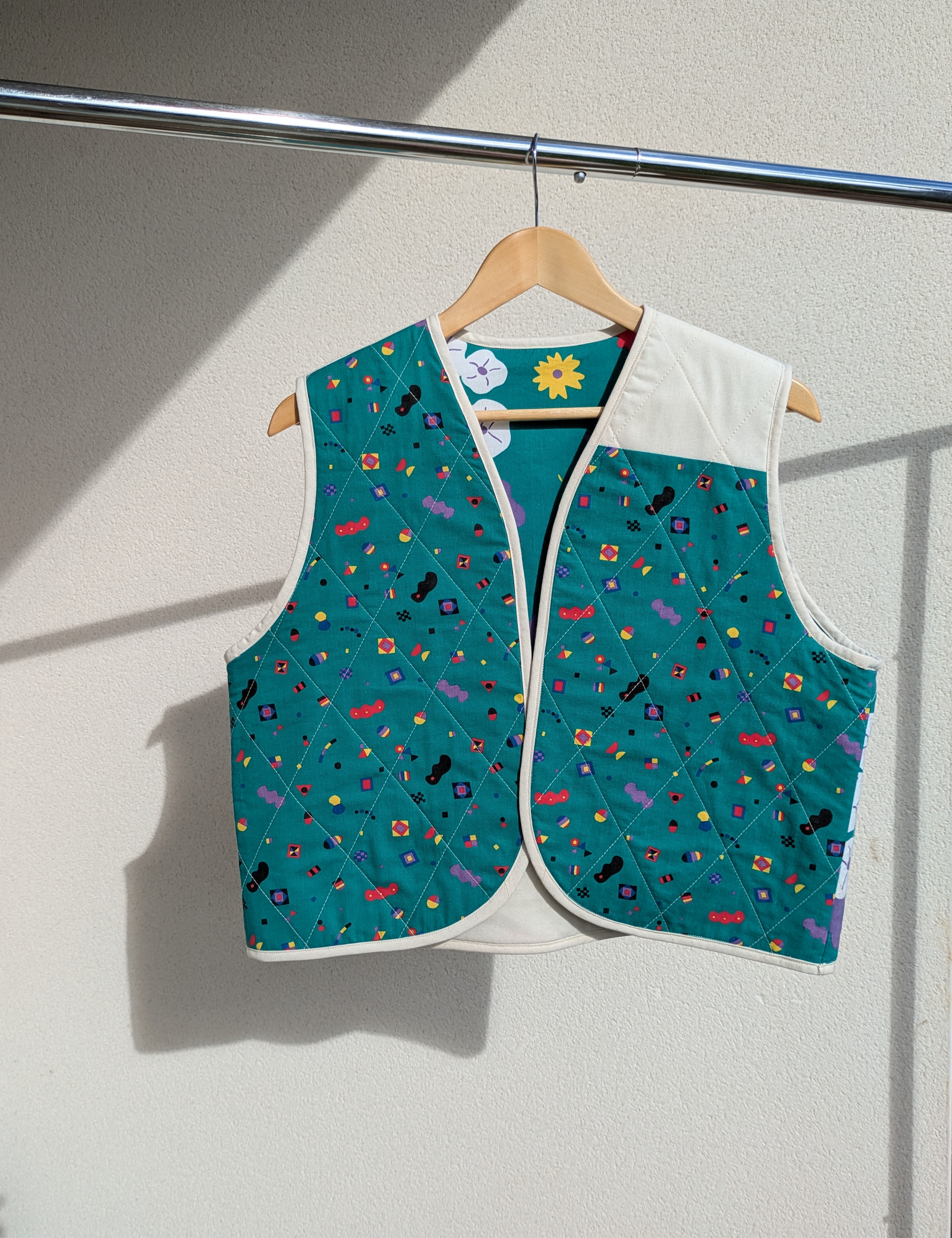 Gilet printanier upcyclé