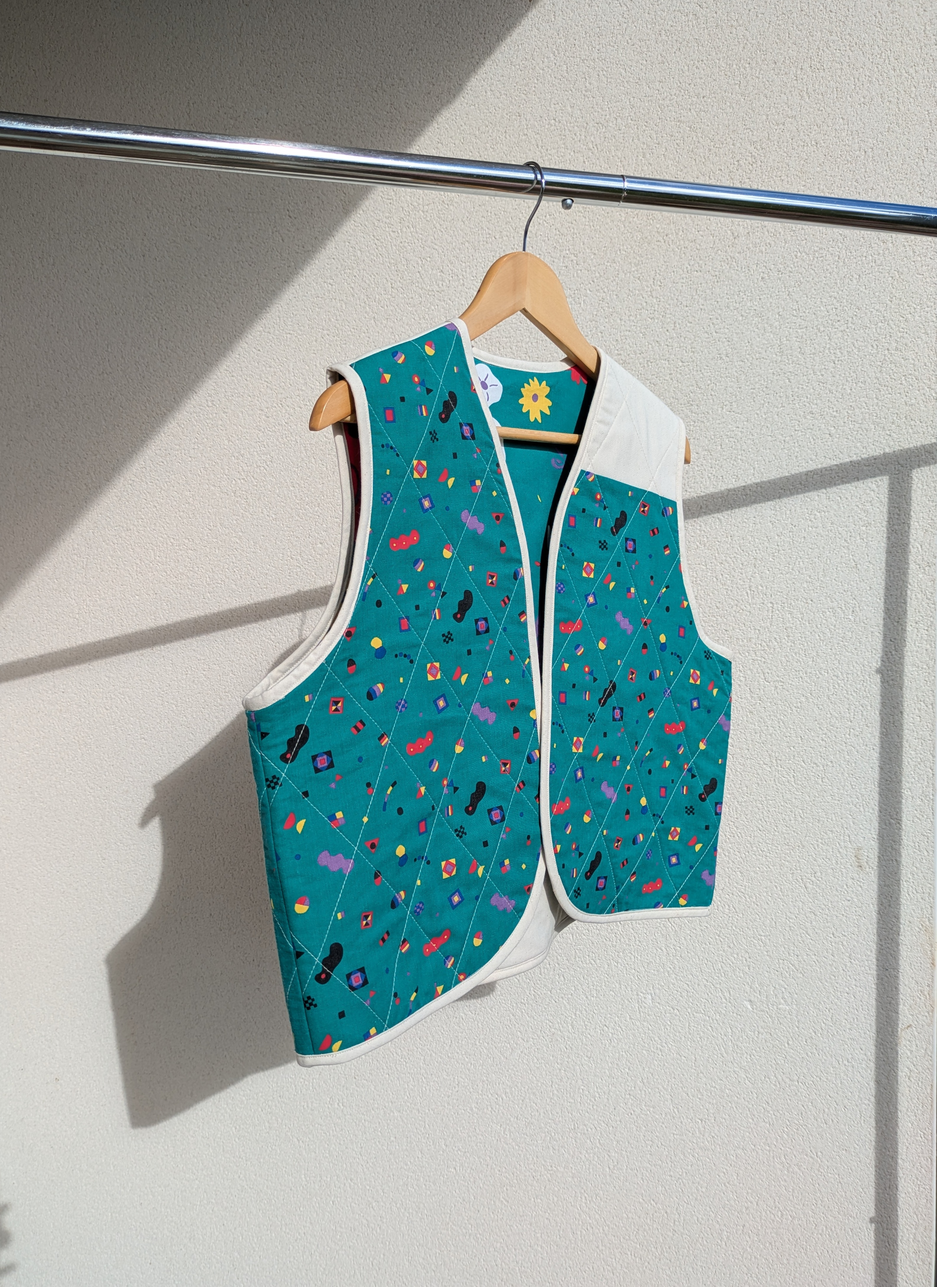 Gilet printanier upcyclé