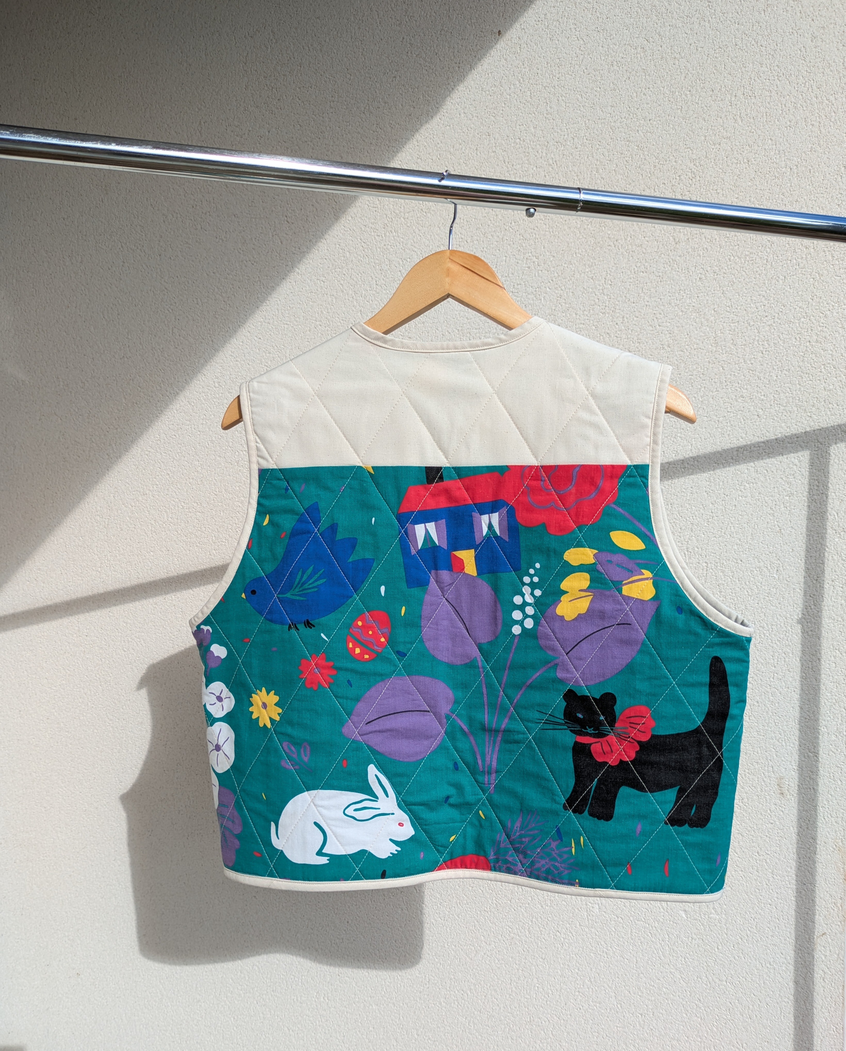 Gilet printanier upcyclé