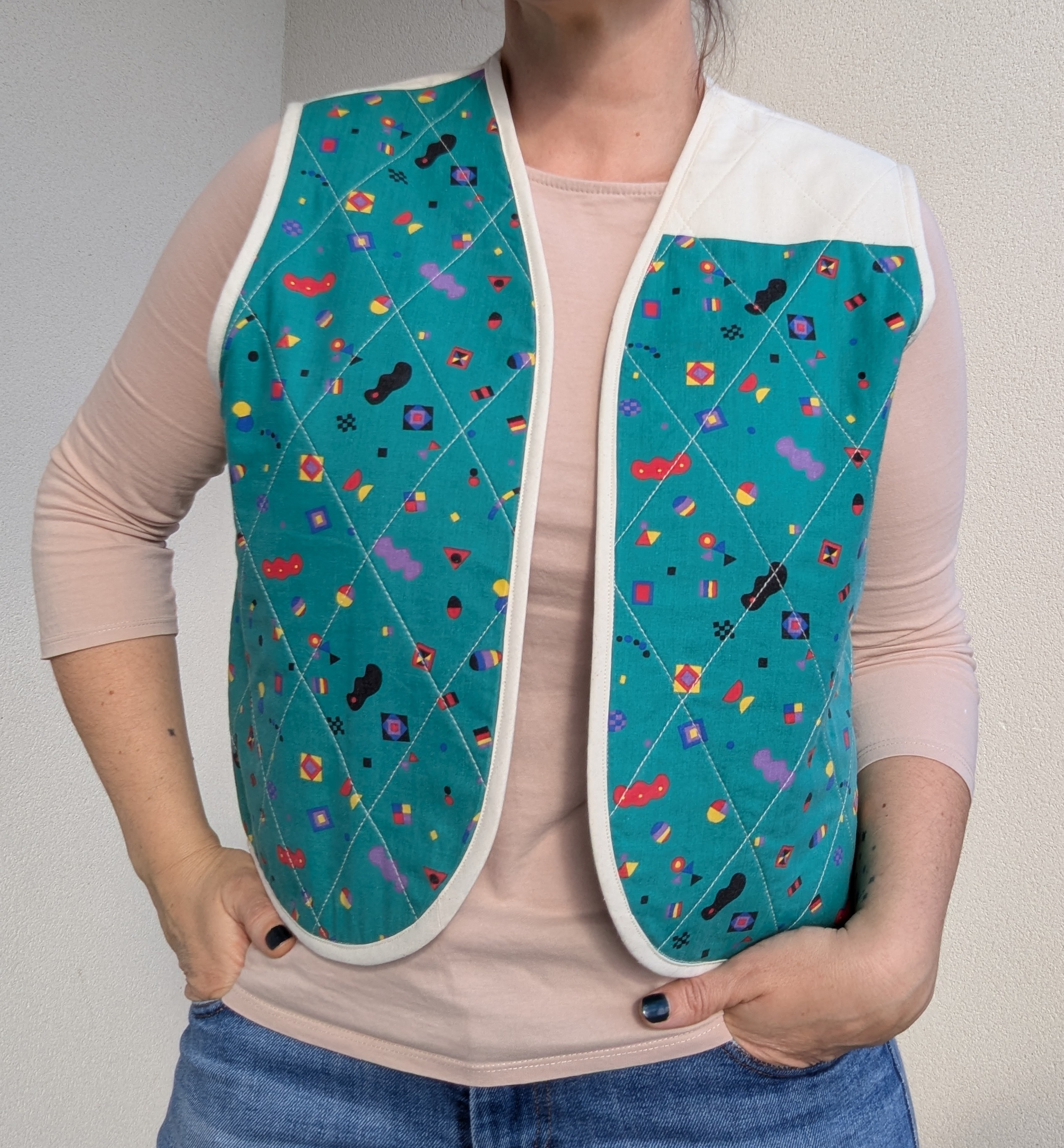 Gilet printanier upcyclé