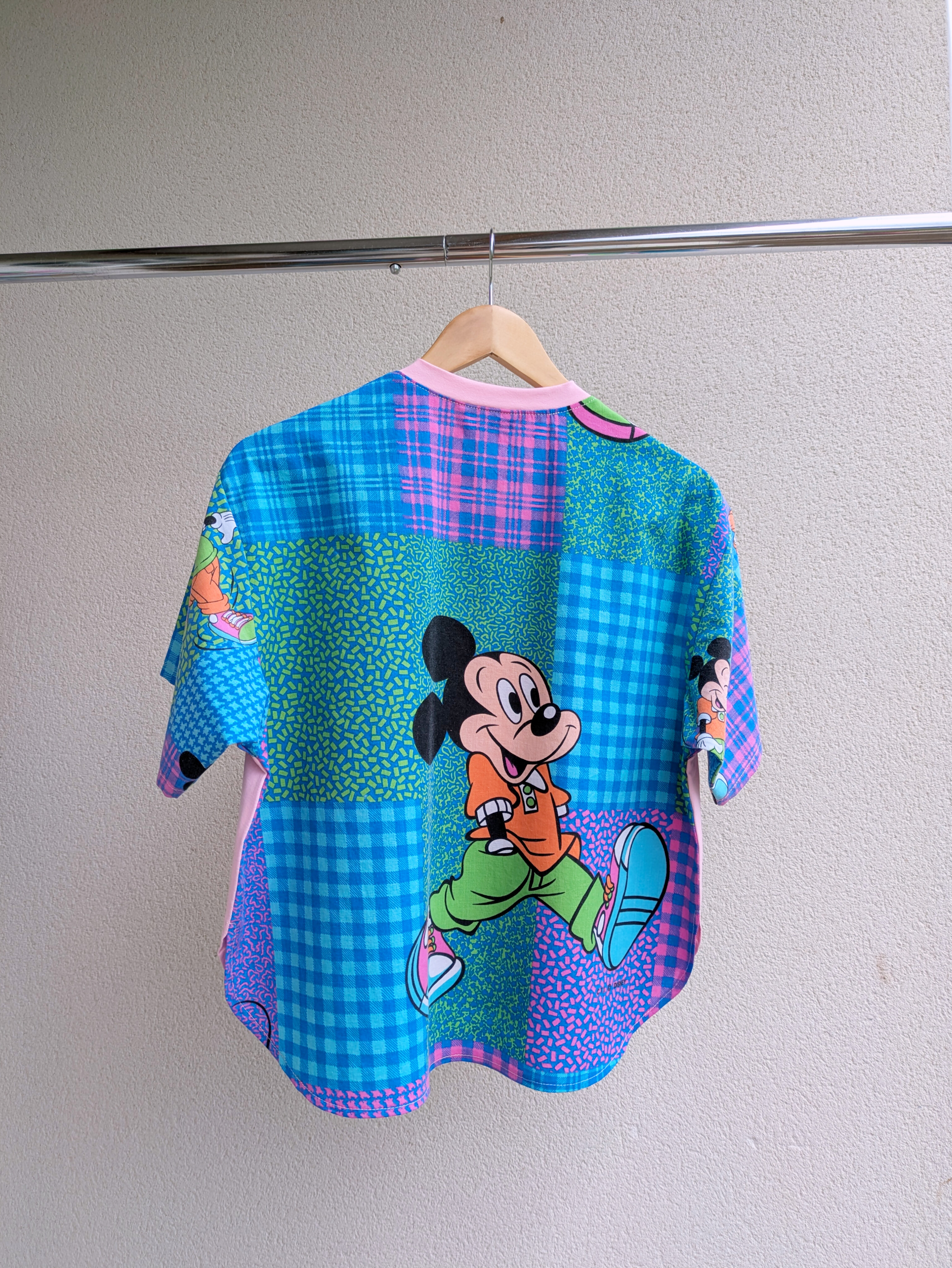 Blouse Trez - Patchwork coloré et rose pastel