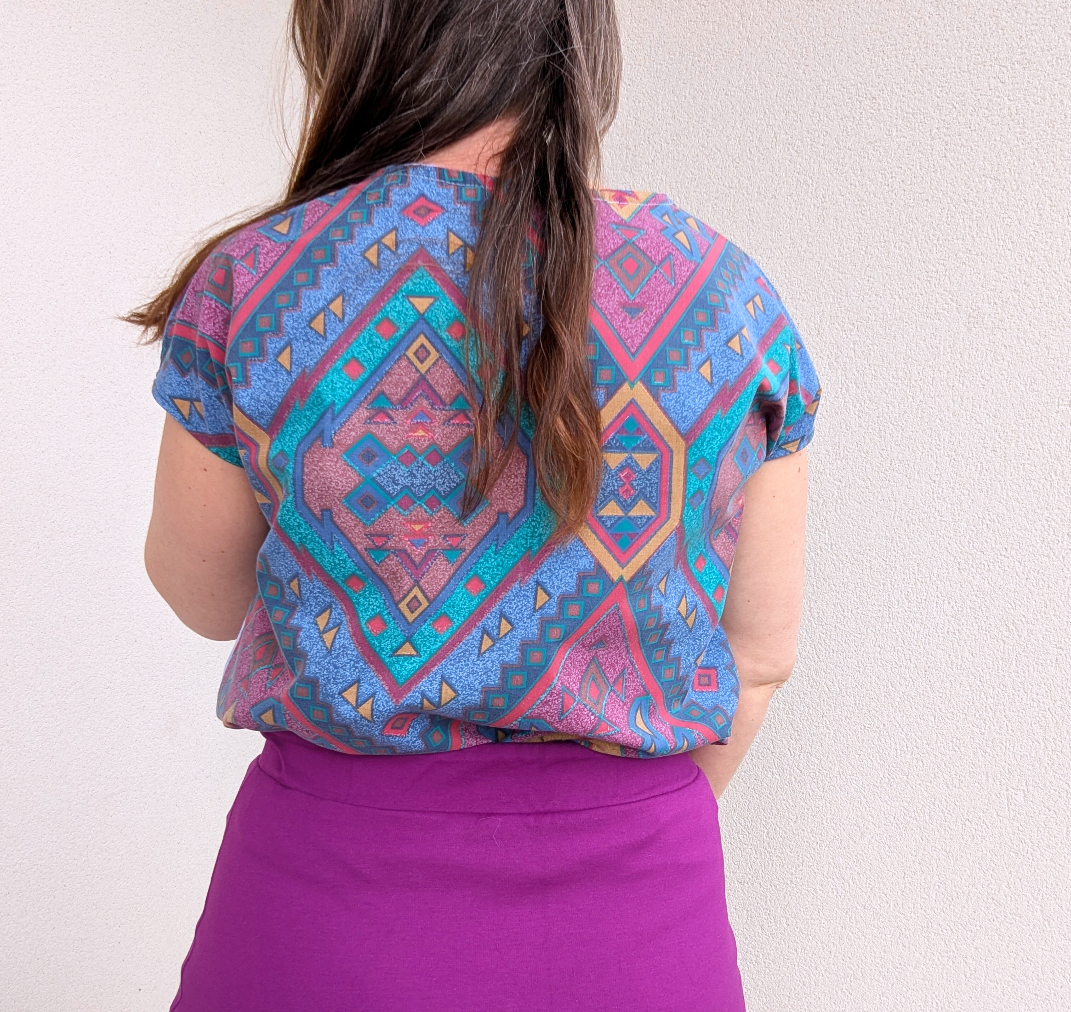 Blouse Poups - Bohème et parme