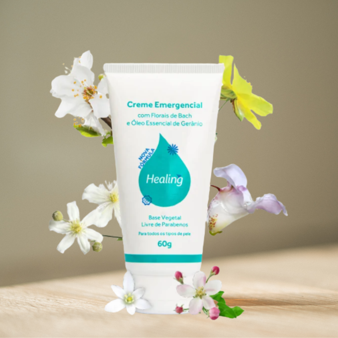 Creme Emergencial com Florais de Bach Healing 60g