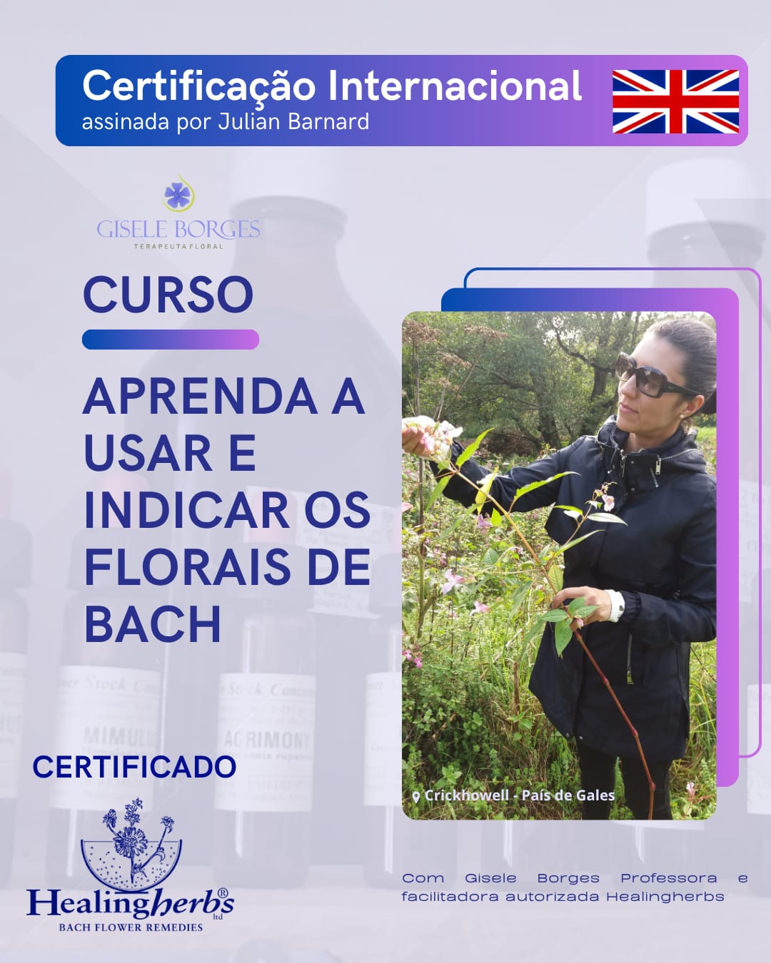 Curso Aprenda a Usar e Indicar os Florais de Bach