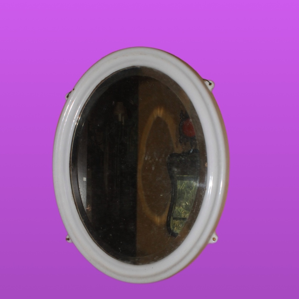 Espelho oval bizotado