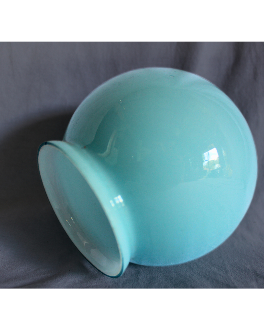 Luminária Vintage opalina azul