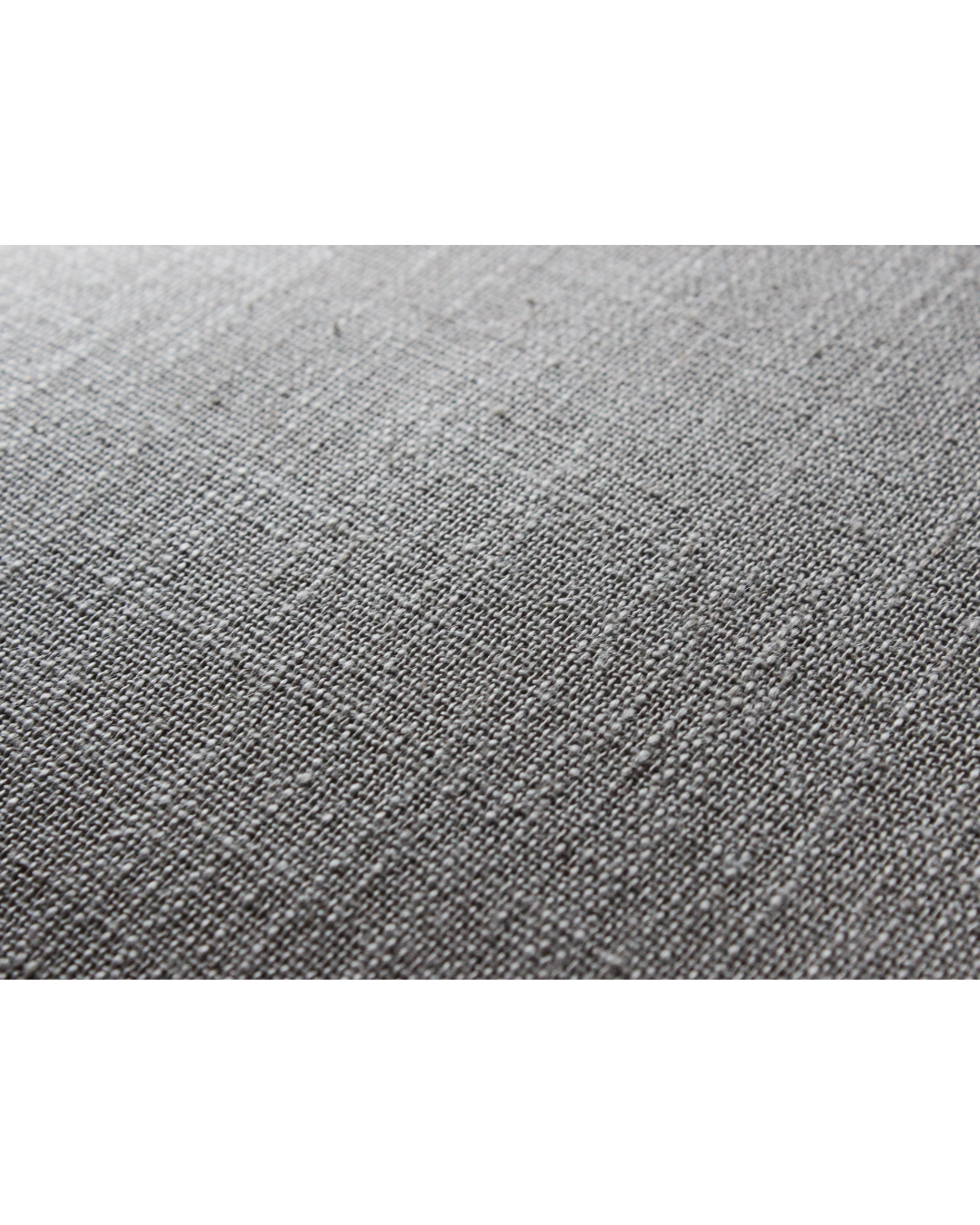 Cadeira Vintage Mid-Century em Madeira Escura - Estofado Cinza Linho - Design Minimalista