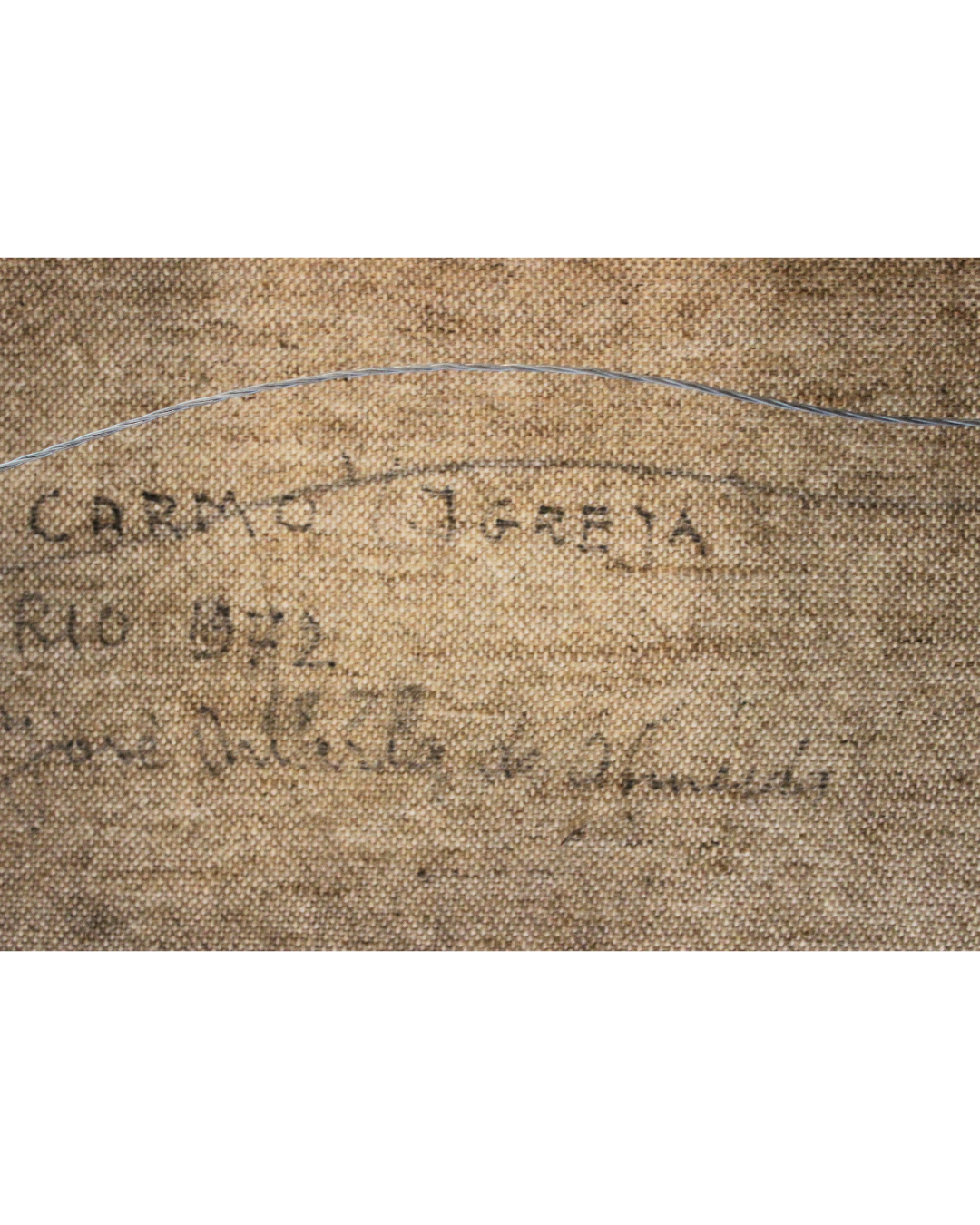 Quadro Óleo s/ Tela Igreja do Carmo Rio - José Maria de Almeida (1979) - Assinado