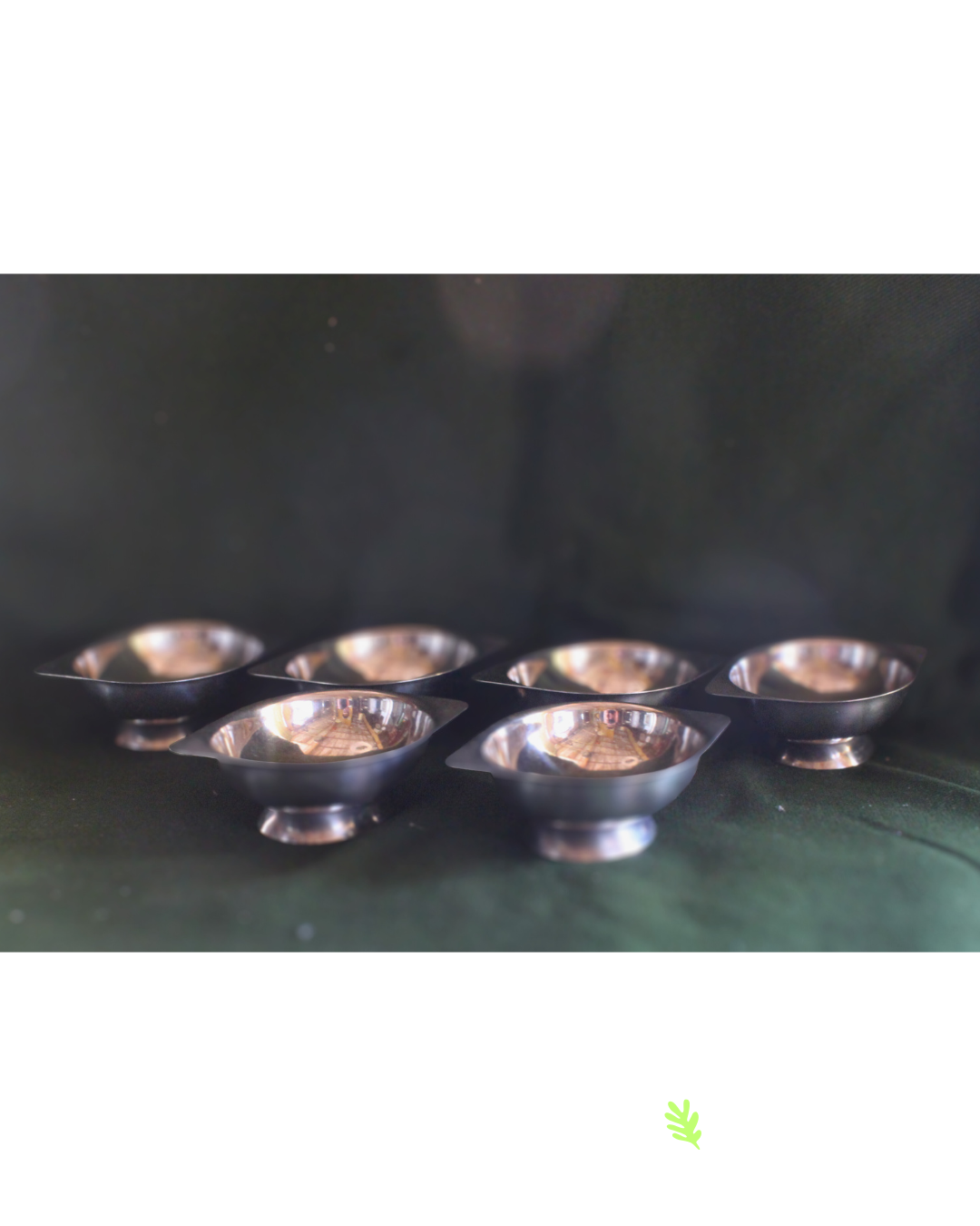 Conjunto de 6 Taças de Sobremesa Vintage em Aço Inox - Gazola
