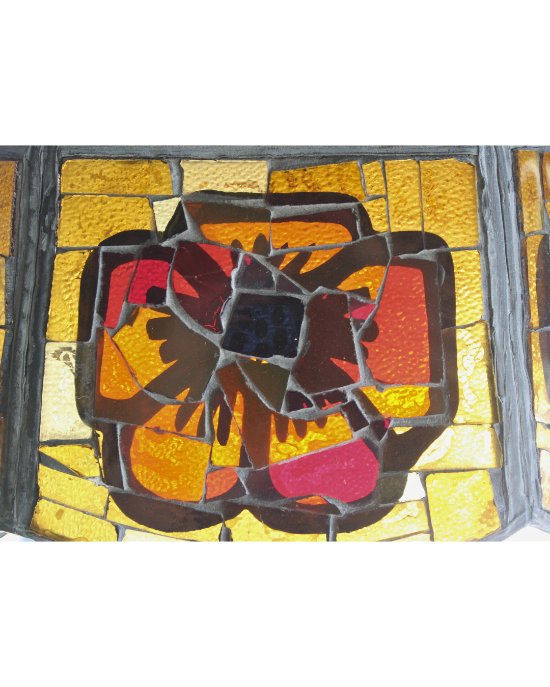 Luminária de Teto Mosaico de Vidro Colorido