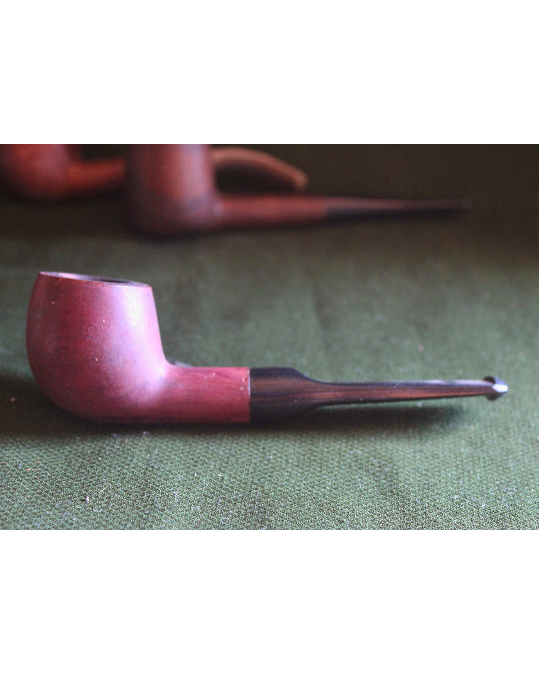 Conjunto Exclusivo de 4 Cachimbo Vintage em Briar e Suporte de Madeira