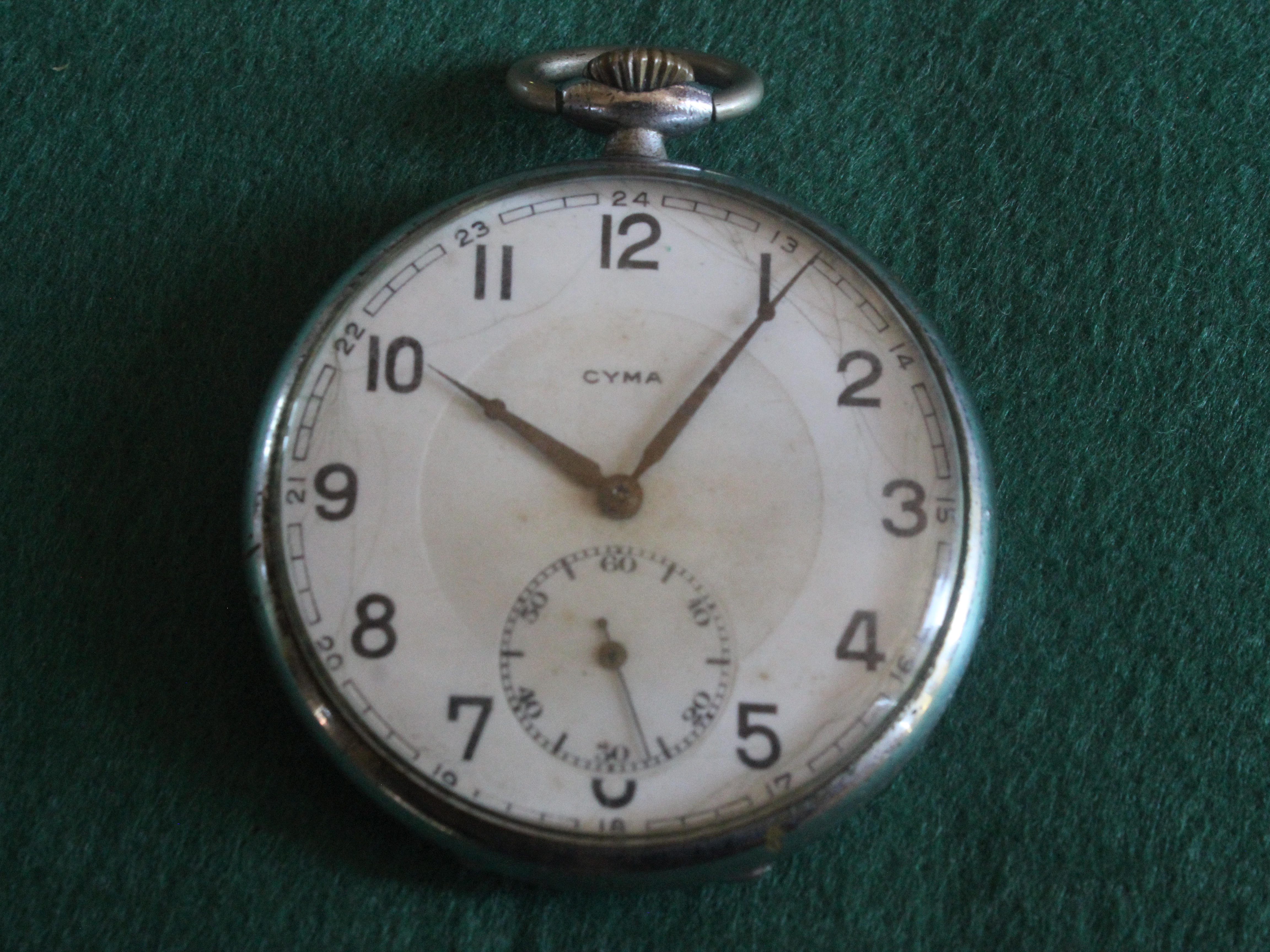 relógio de bolso Cyma vintage