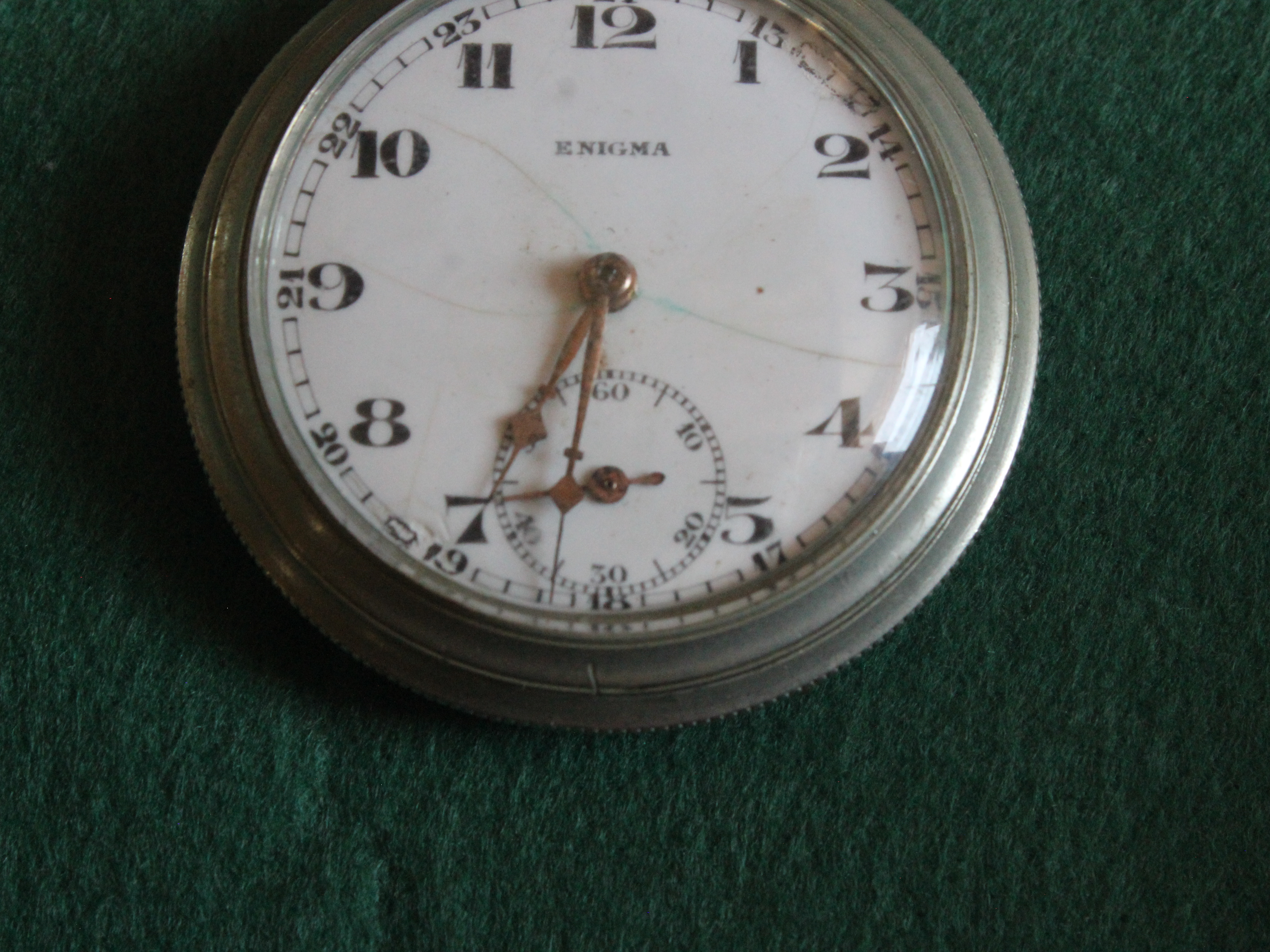 relógio de bolso vintage da marca "ENIGMA"