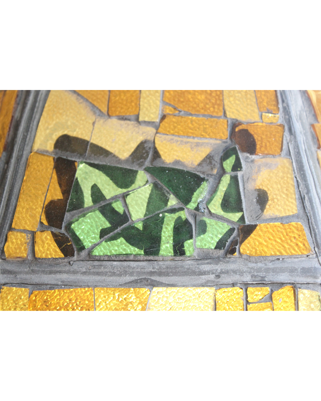 Luminária de Teto Mosaico de Vidro Colorido