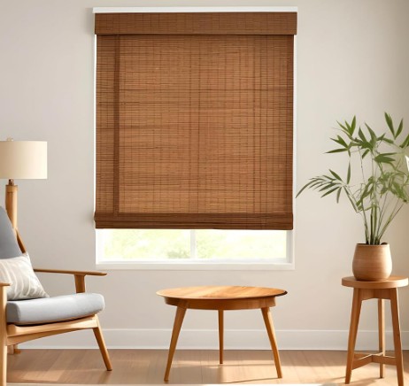 Radiance Cordless Bamboo Roman Shades for Windows