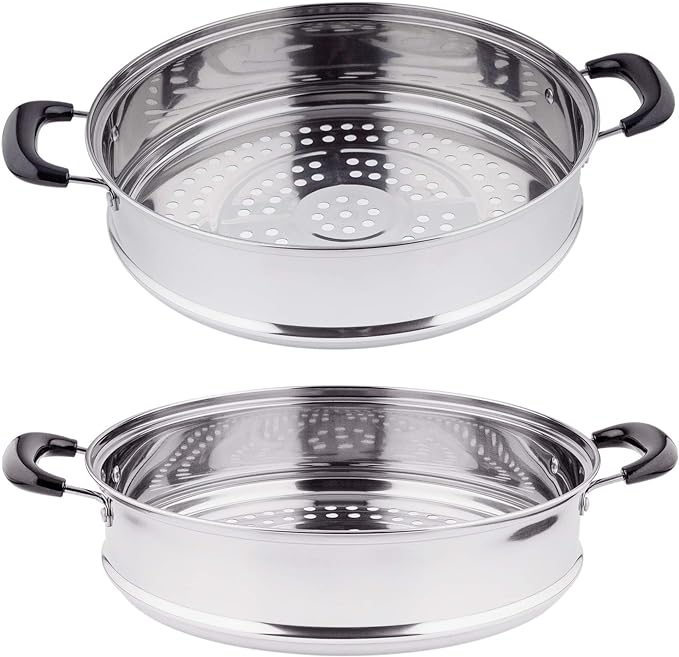 Stainless Steel Steamer Set 3 Tier Multi Tier Layer Stainless Steel Steamer Pot For Cooking With Stackable Pan Insert/Lid, Food Steamer, Vegetable Steamer Cooker, Steamer Cookware Pot, Vaporeras Para Tamales, Multilayer 16 