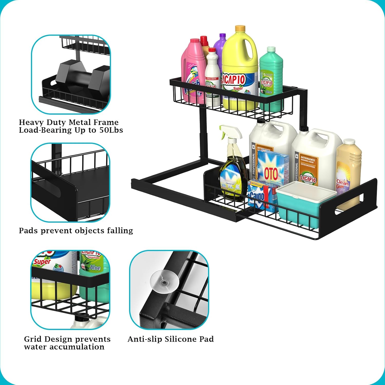 Heavy Duty Under-Sink Organizer 