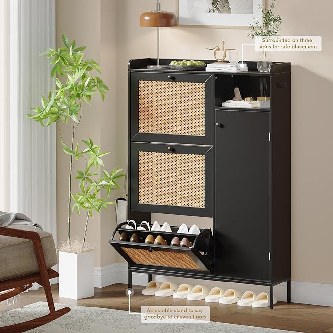 Multi-Tier Shoe Cabinet