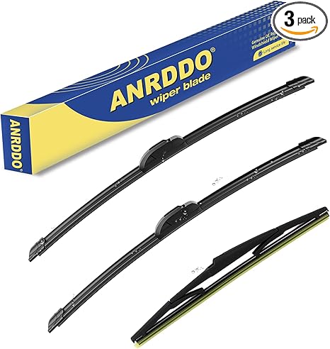 3 wipers Replacement For Toyota Highlander 2008-2012 2013 2014 2015 2016 2017 2018 2019,Lexus GX460 2011-2021 Original Equipment Windshield Wiper Blades Set 26"+20"+12" (Set of 3) U/J HOOK