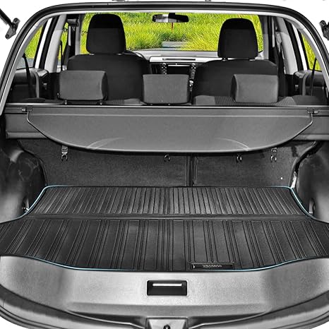 Car Floor Mats Set Vanseno Compatible for 2013 2014 2015 2016 2017 2018 Toyota Rav4 Floor Mats & Cargo Liners Trunk Mats All-Weather Rubber Protection Mat for 2013-2018 rav4 Accessories