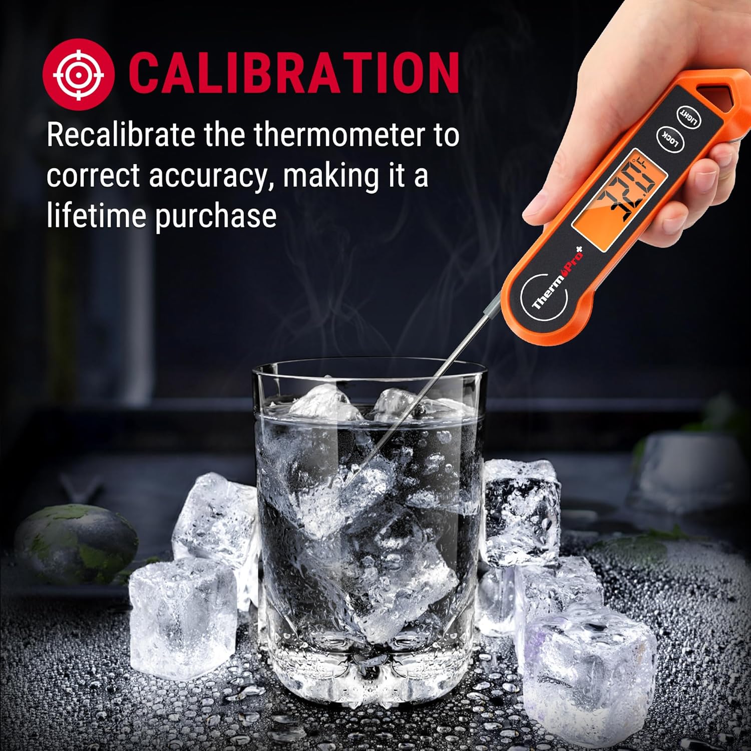 ThermoPro Digital Cooking Thermometer ThermoPro TP19H Digital Meat Thermometer for Cooking with Ambidextrous Backlit and Motion Sensing Kitchen Cooking Food Thermometer for BBQ Grill Smoker Oil Fry Candy Instant Read Thermometer
