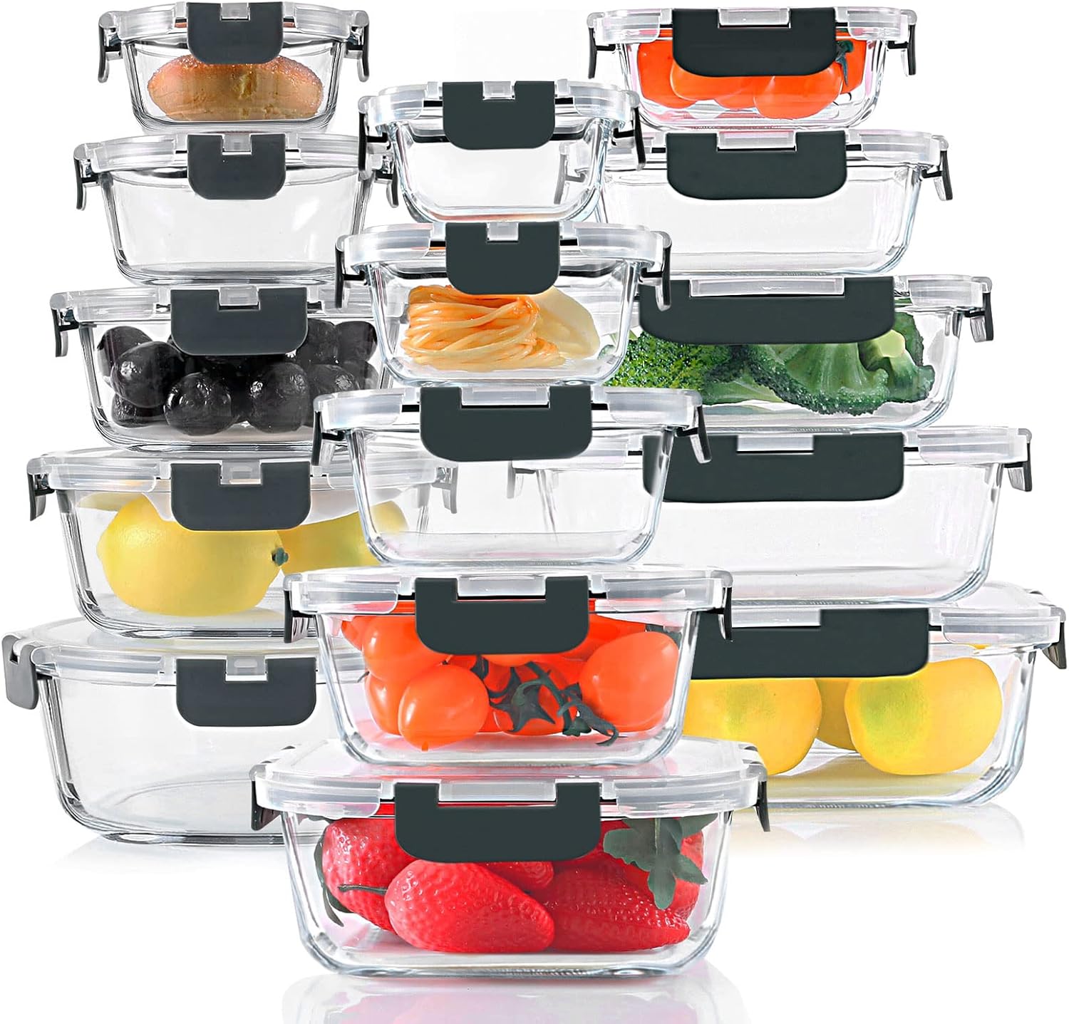Glass Food Storage Containers Set
