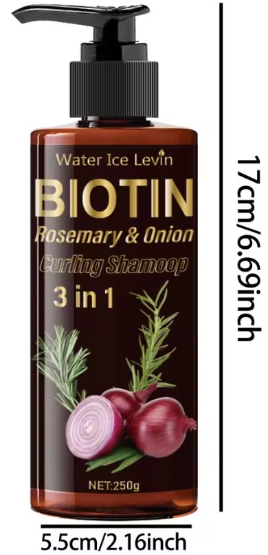 Natural Onion Extract Biotin Shampoo: Hydrates Scalp & Promotes Thicker Hair Density