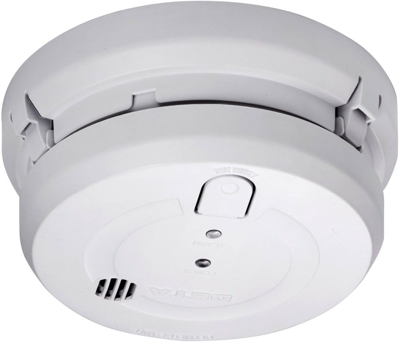 Deta 1163 Optical Smoke Alarm 240V with 9V Replaceable Battery Back Up (White)