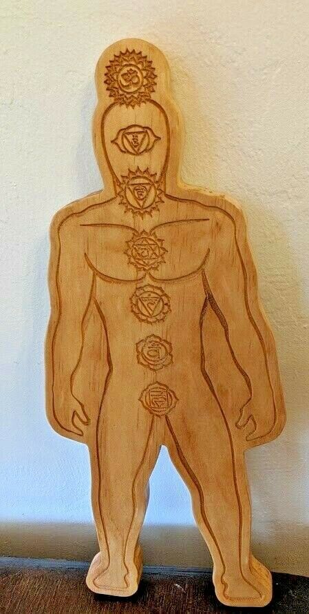 Large Free-Standing Chakra Board w/ Crystals Set