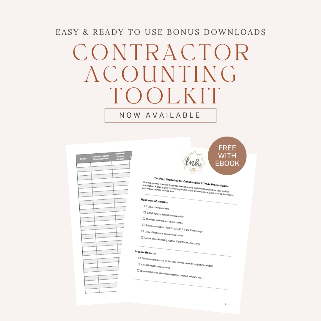 Contractor Accounting Toolkit – Bonus Downloads
