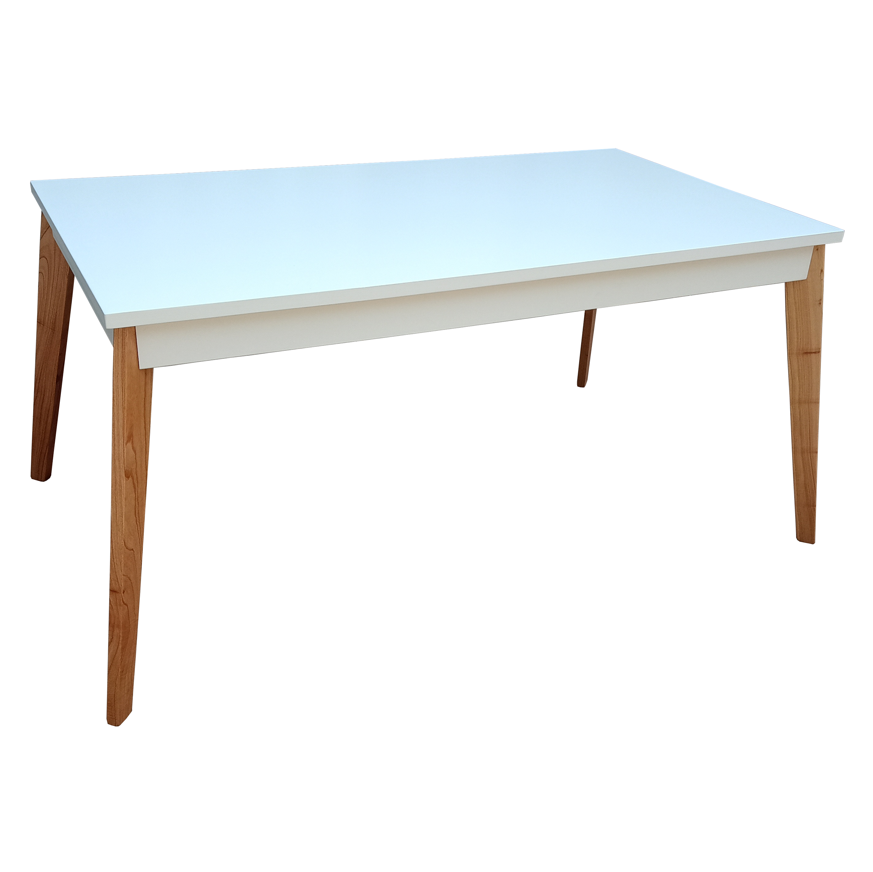 Mesa BIANCA - tapa lustre blanco