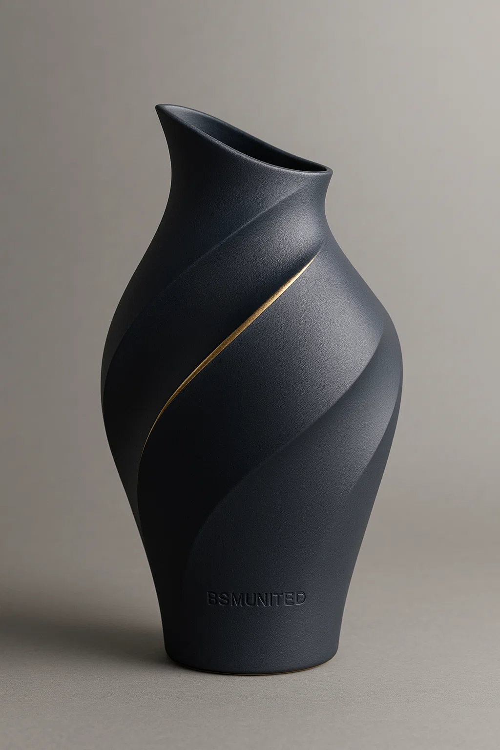 Modern Black Ceramic Vase