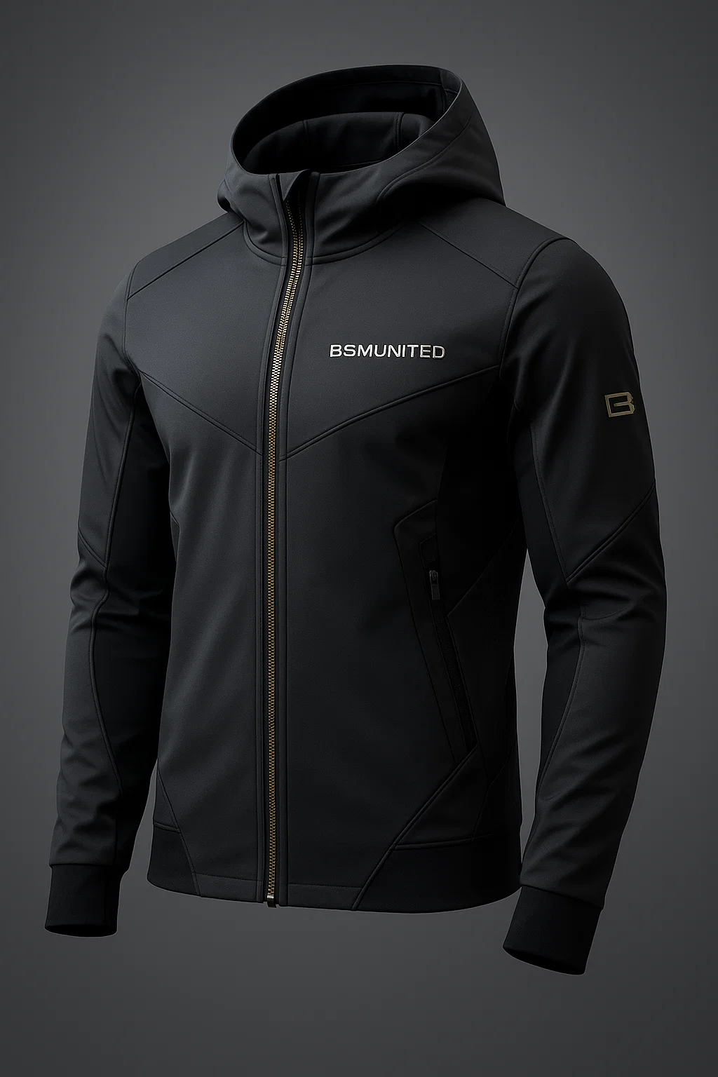 ESMINITED Black Hooded Jacket