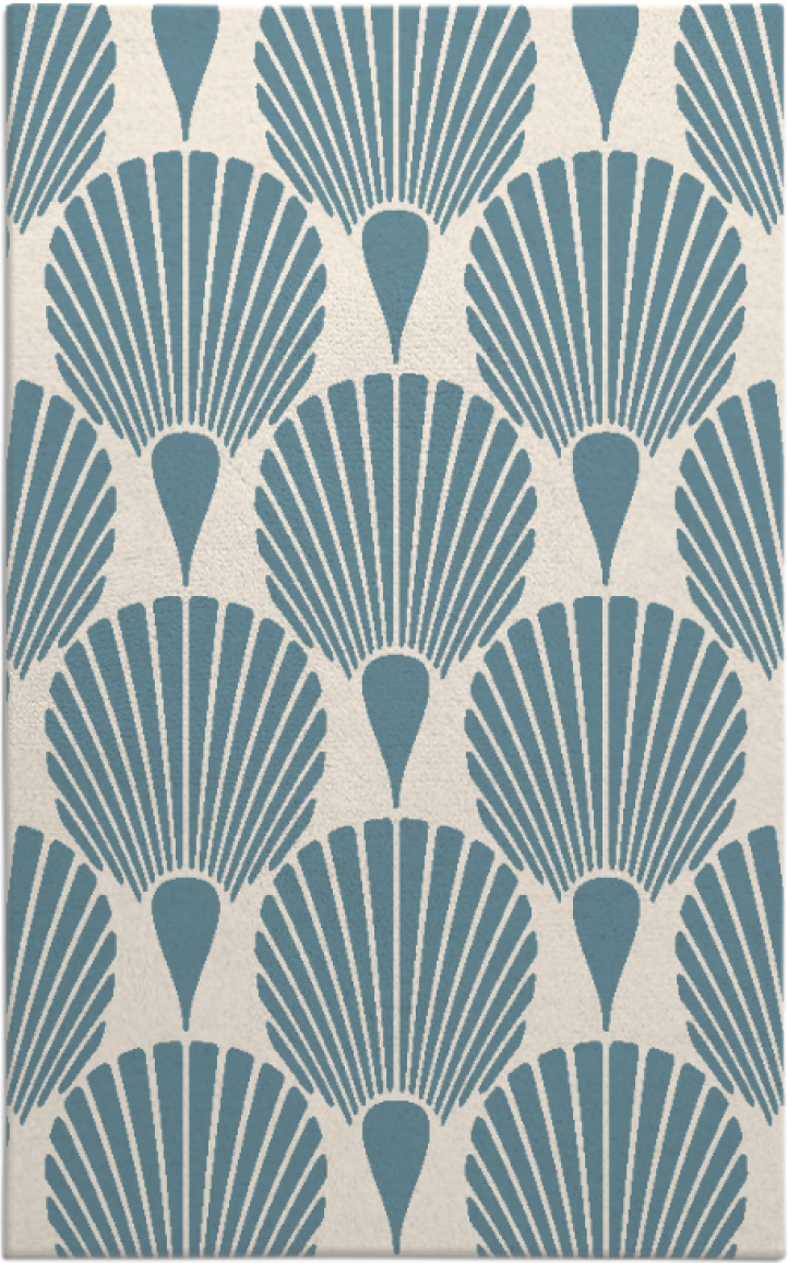 Blue Scallop Pattern 