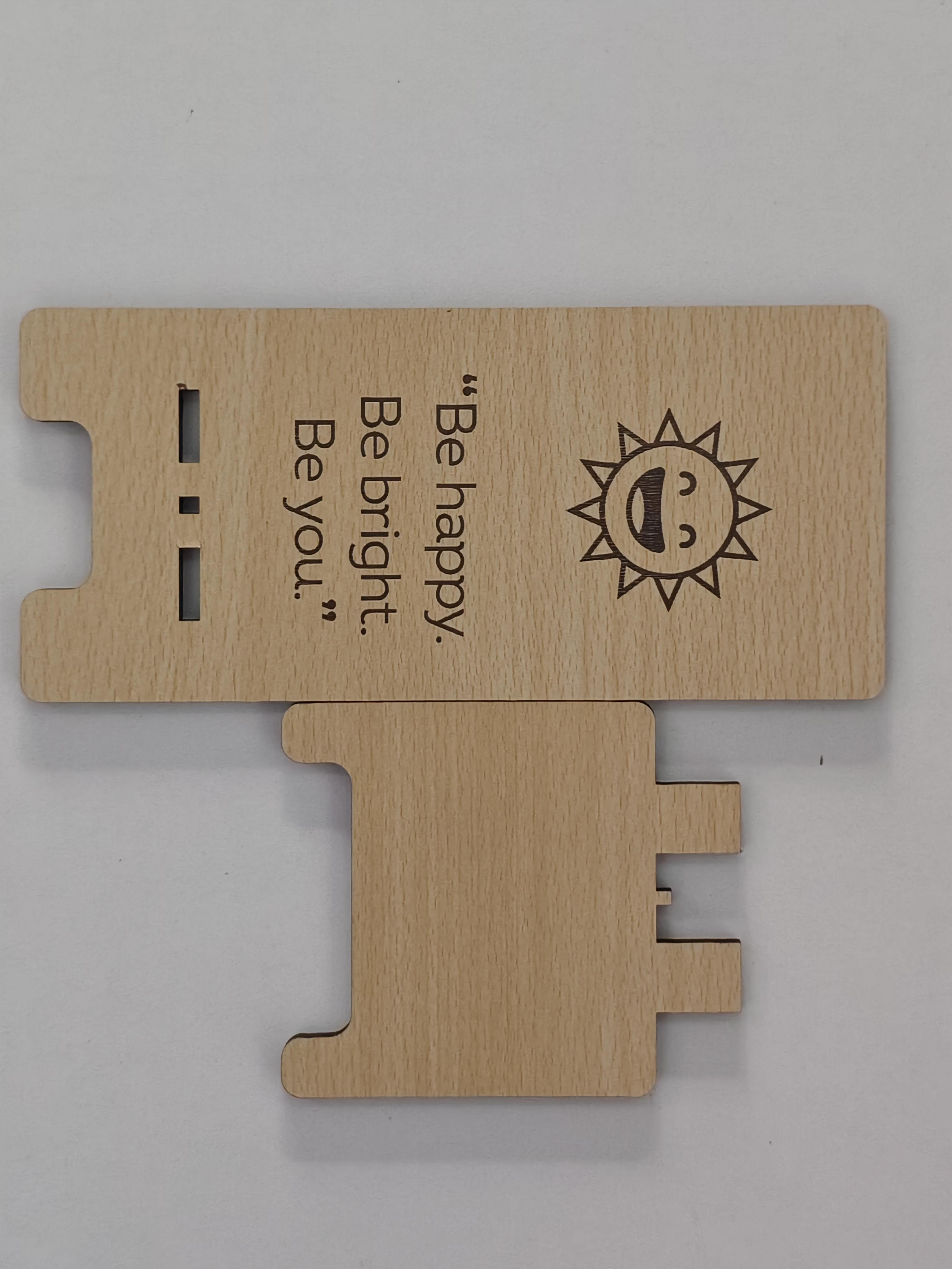 Inspirational Wooden Phone Stand