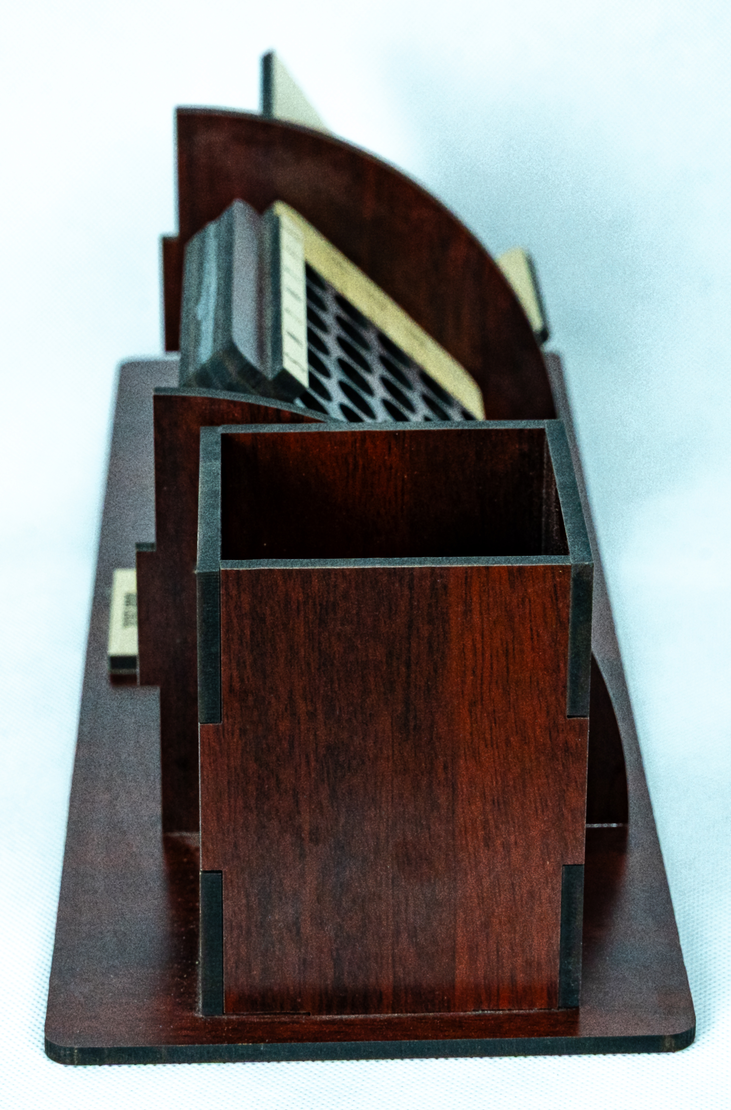 Wooden Desk Organizer with calendar