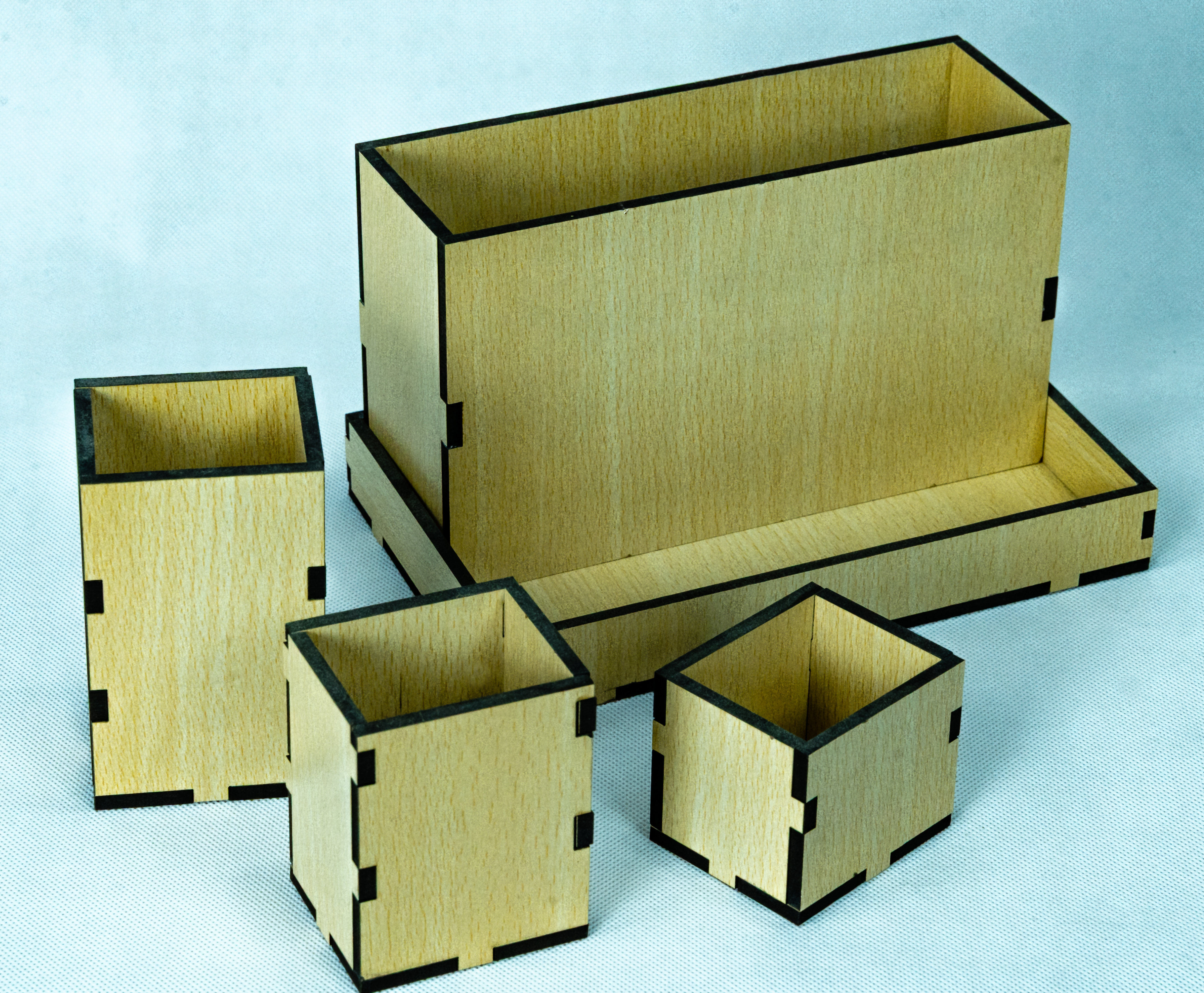 Mult- split Wooden Organizer