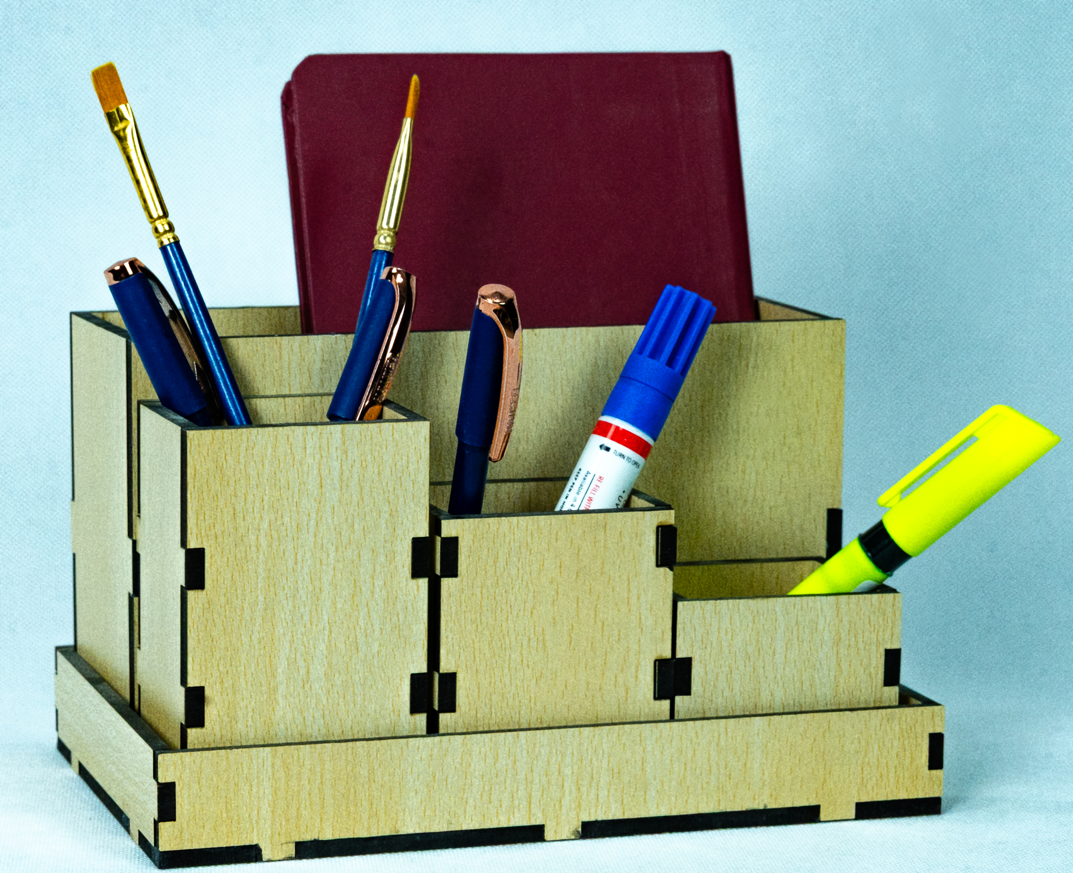 Mult- split Wooden Organizer