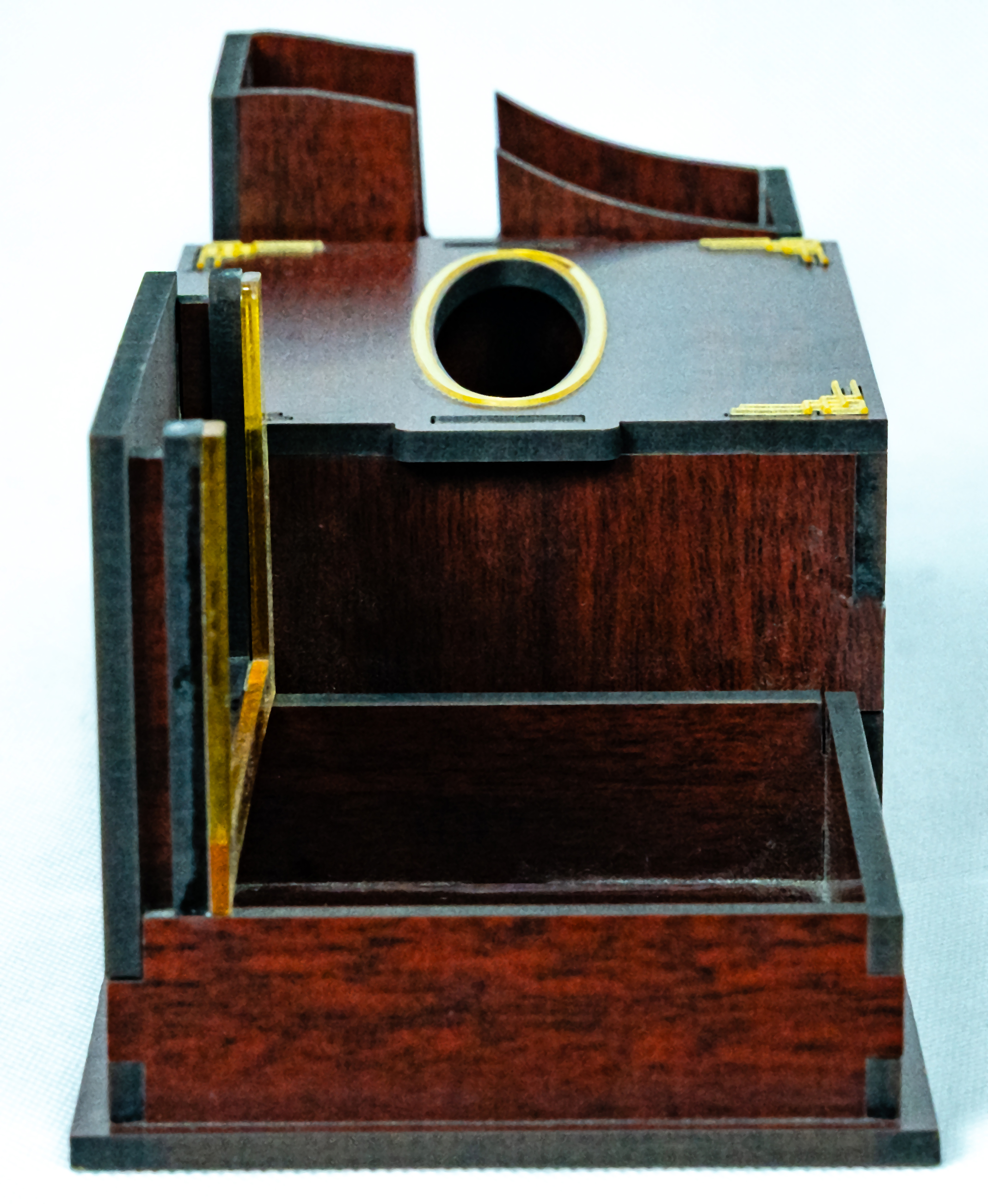 Wooden Desk Organizer with tissue holder