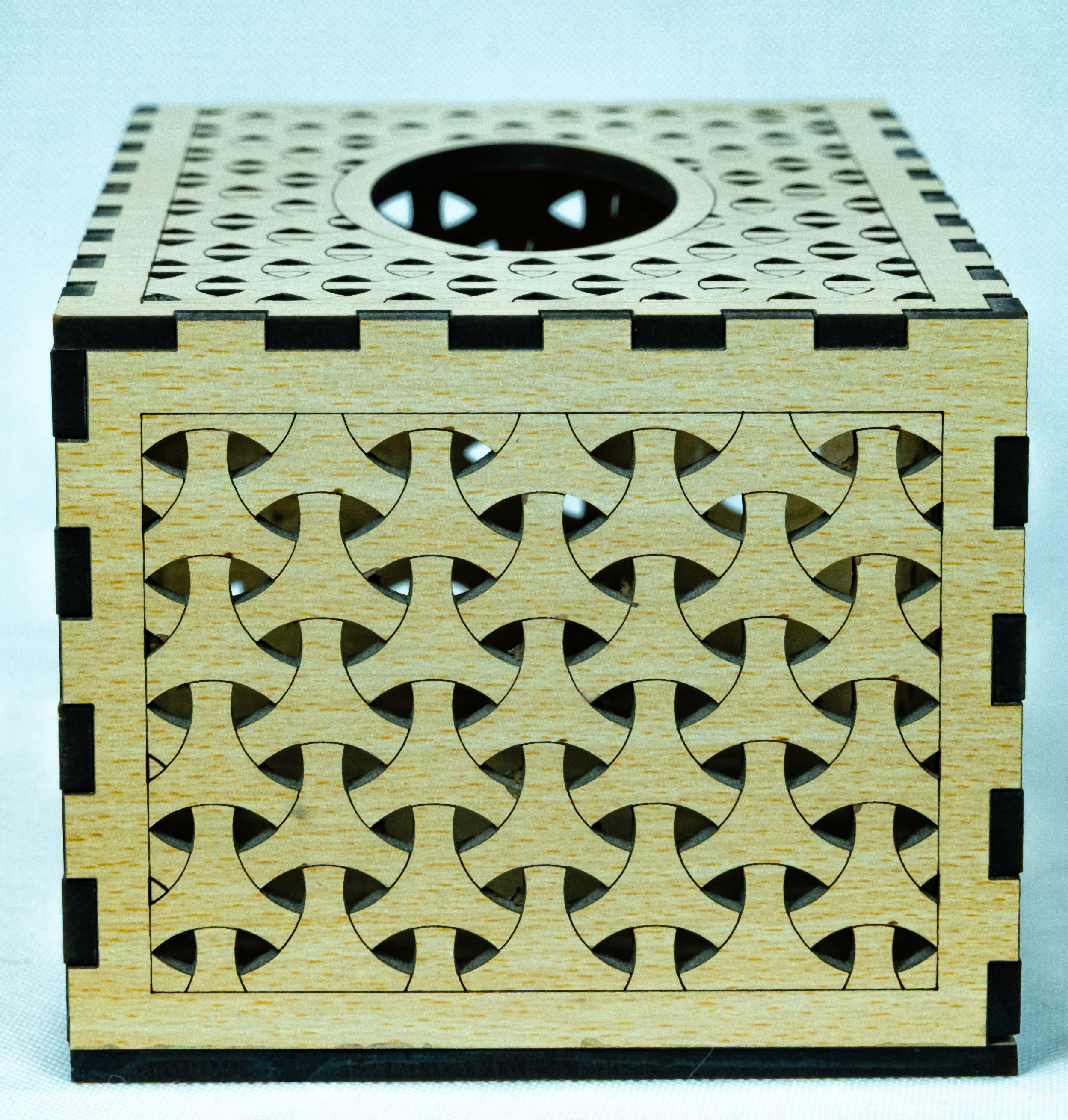 Laser Cut Wooden Tissue Box