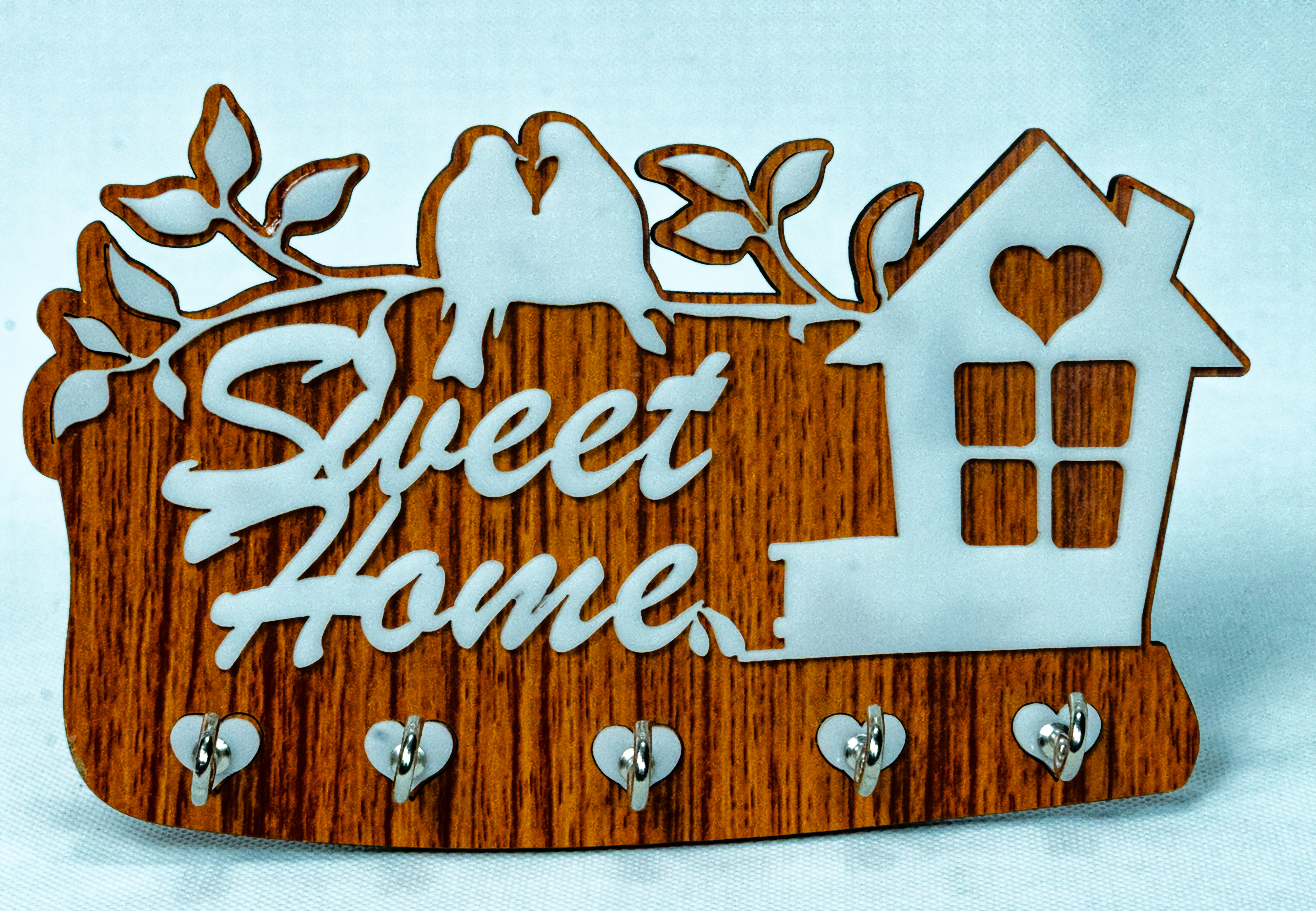Wooden Wall Key Holder