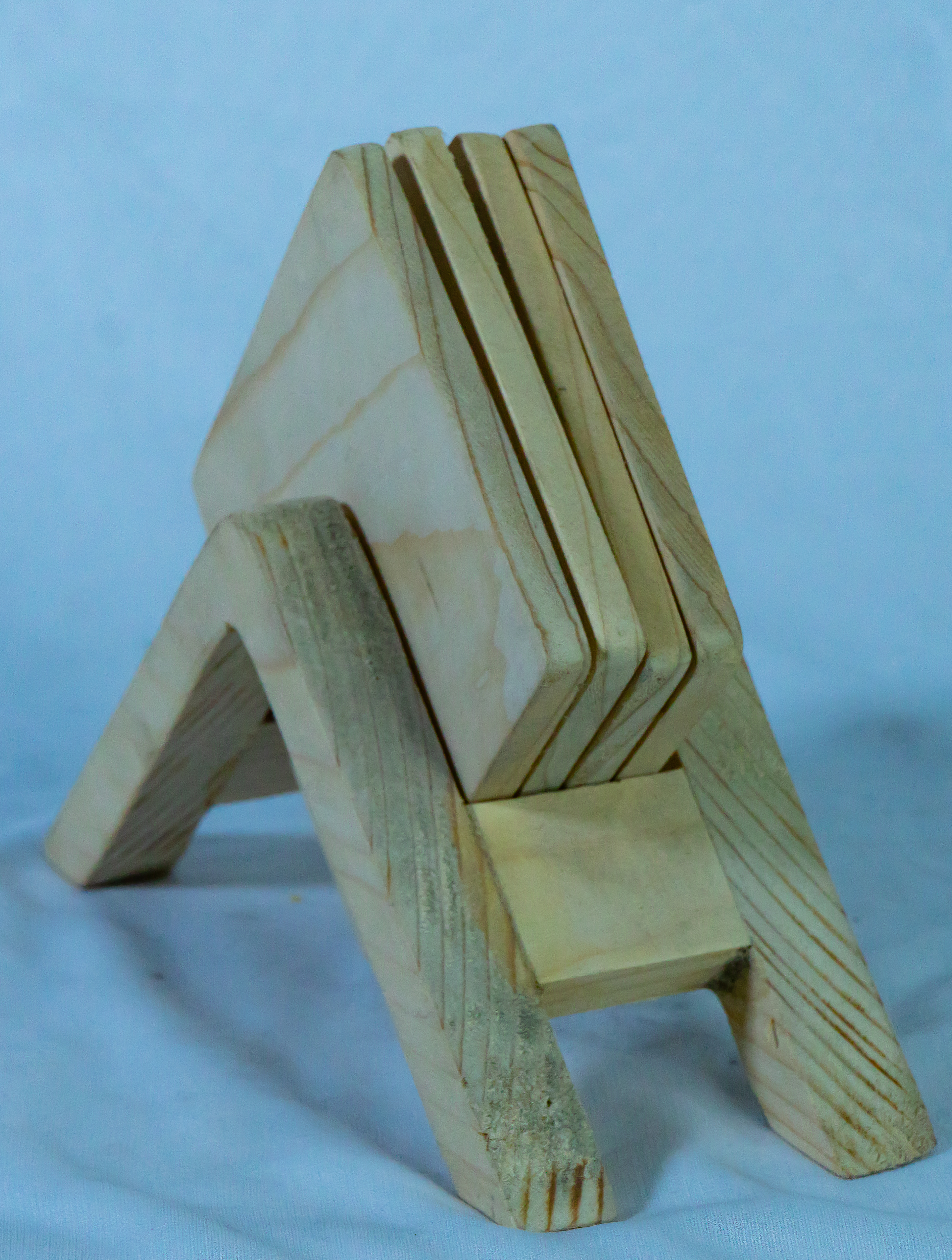 Wooden tea cup coaster