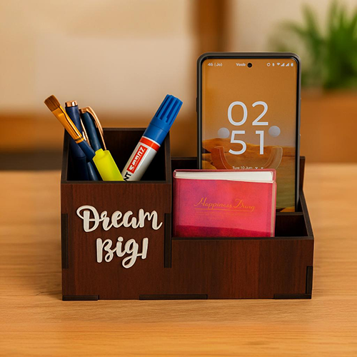 Wooden Desk Organizer - 2