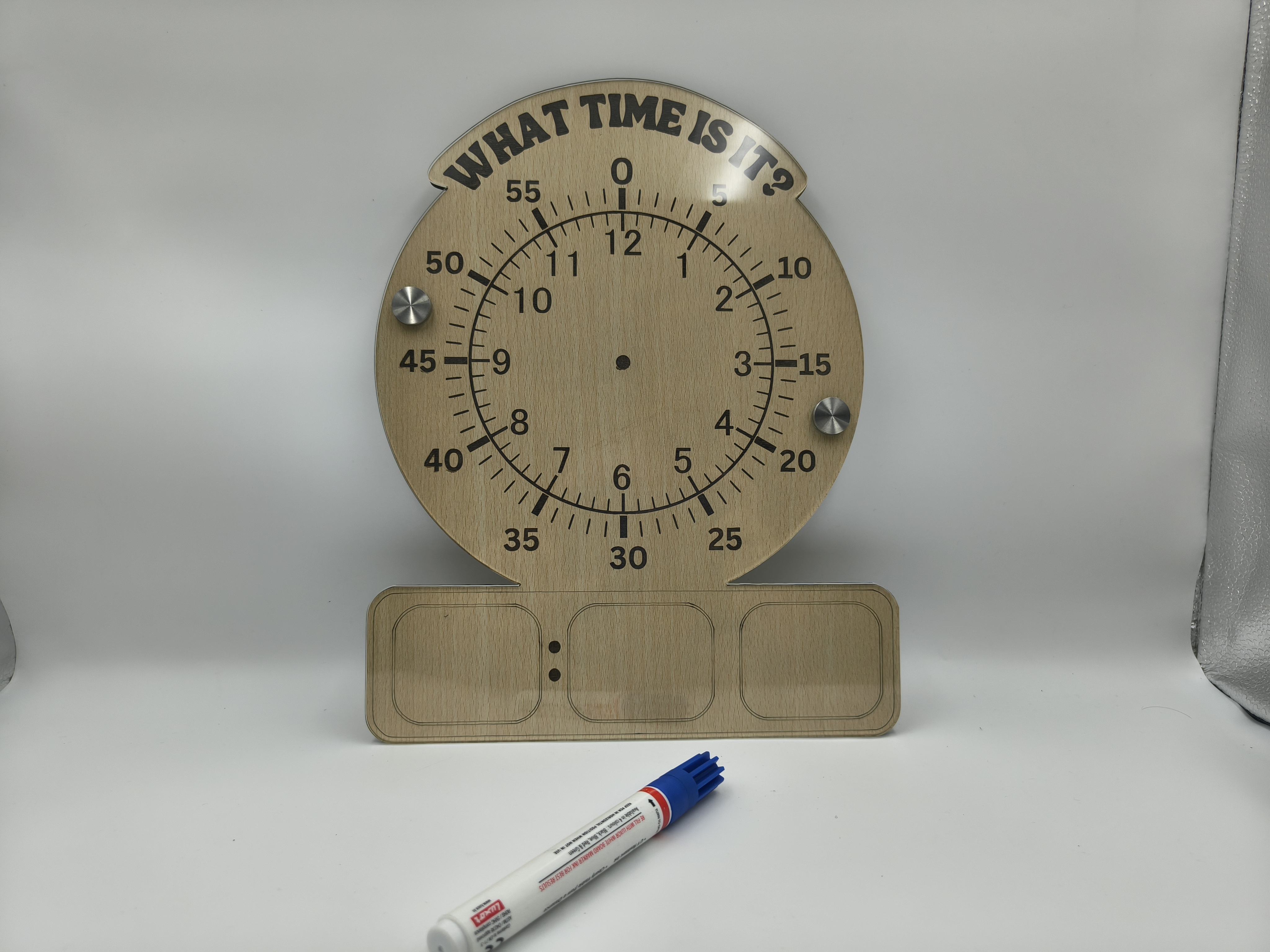 Wooden Time Learning Clock