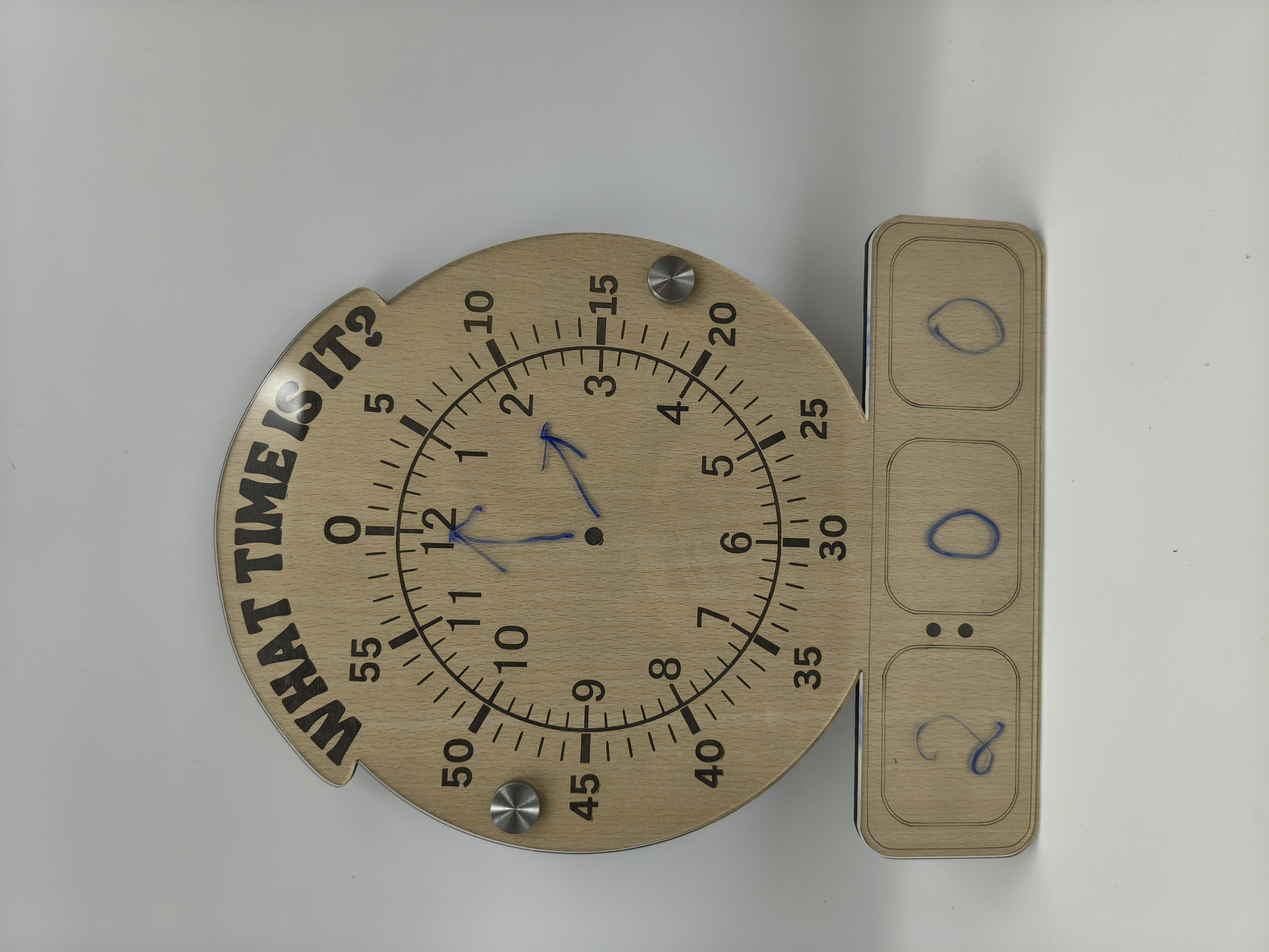 Wooden Time Learning Clock