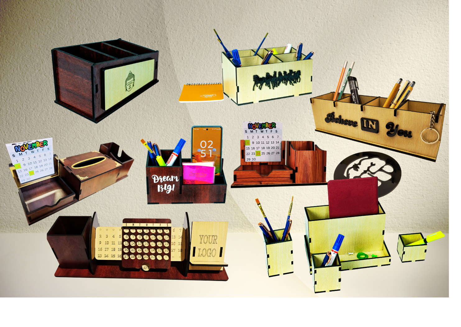 All Wooden Desk Organizers - Samples