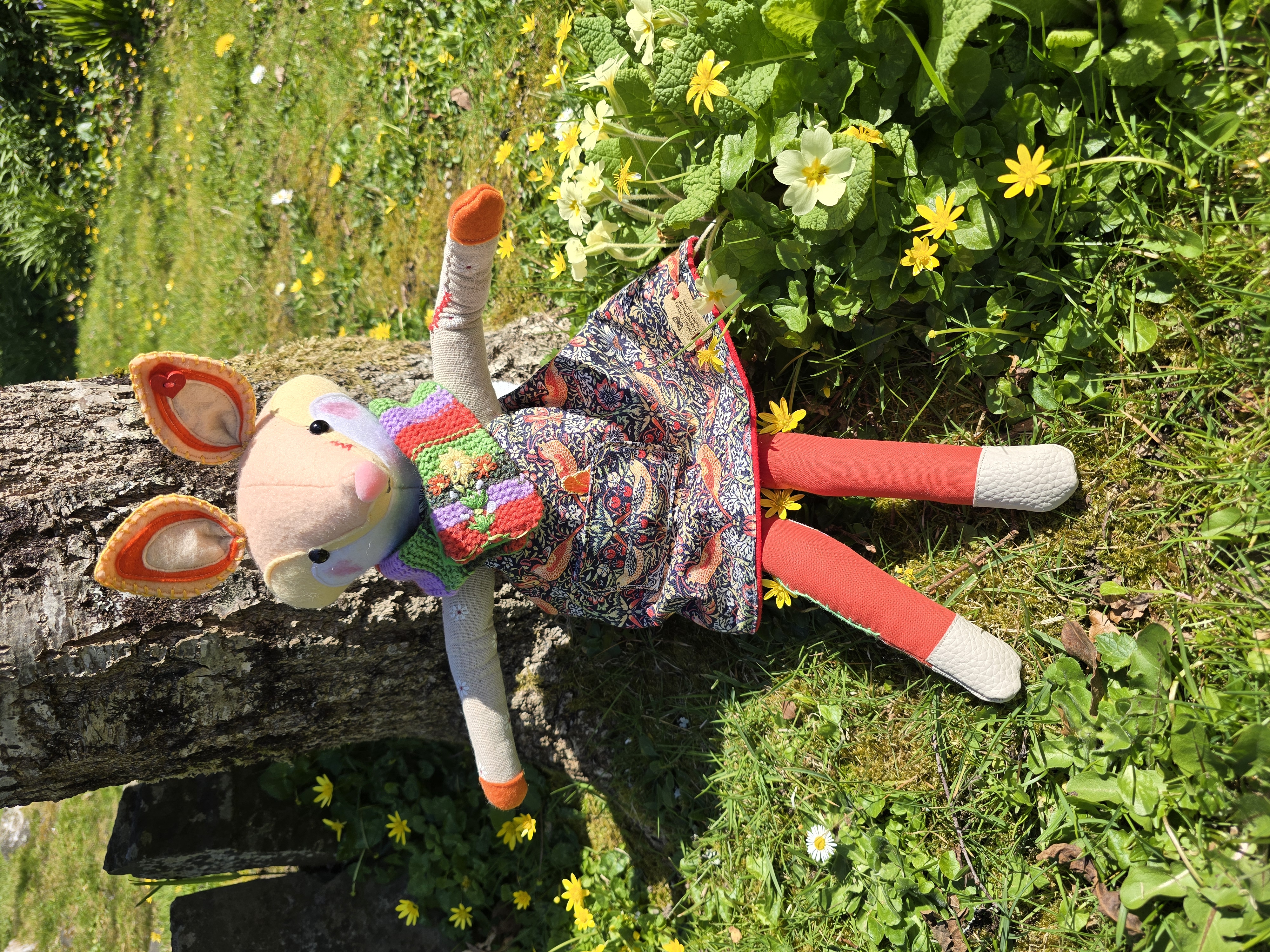 Pumpkin Fox in William Morris Dress